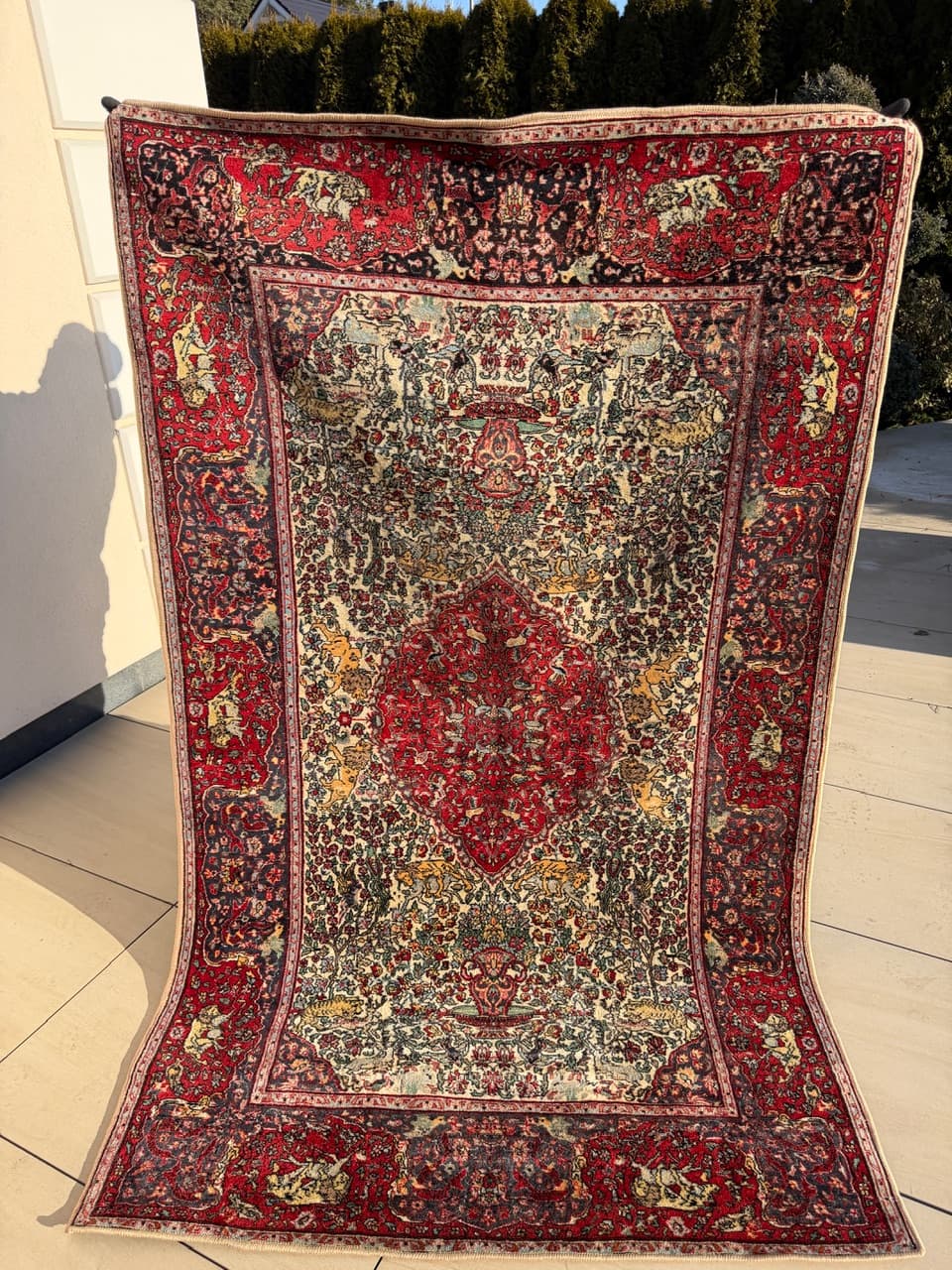 Dywan perski Ghoum, multikolor, wełna, Iran, lata 60. - 210757