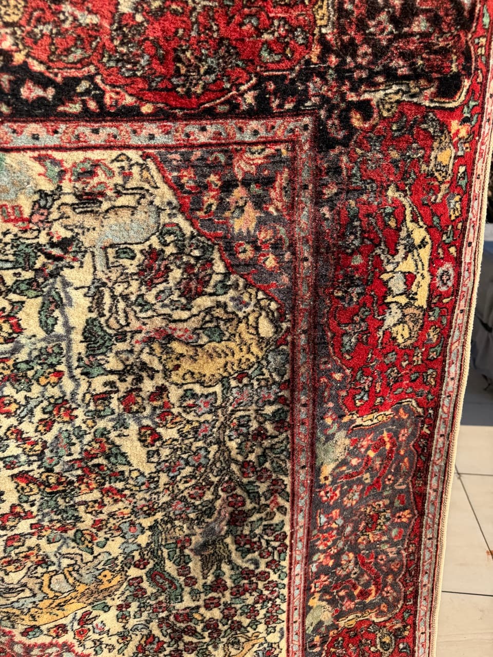 Dywan perski Ghoum, multikolor, wełna, Iran, lata 60. - 210758