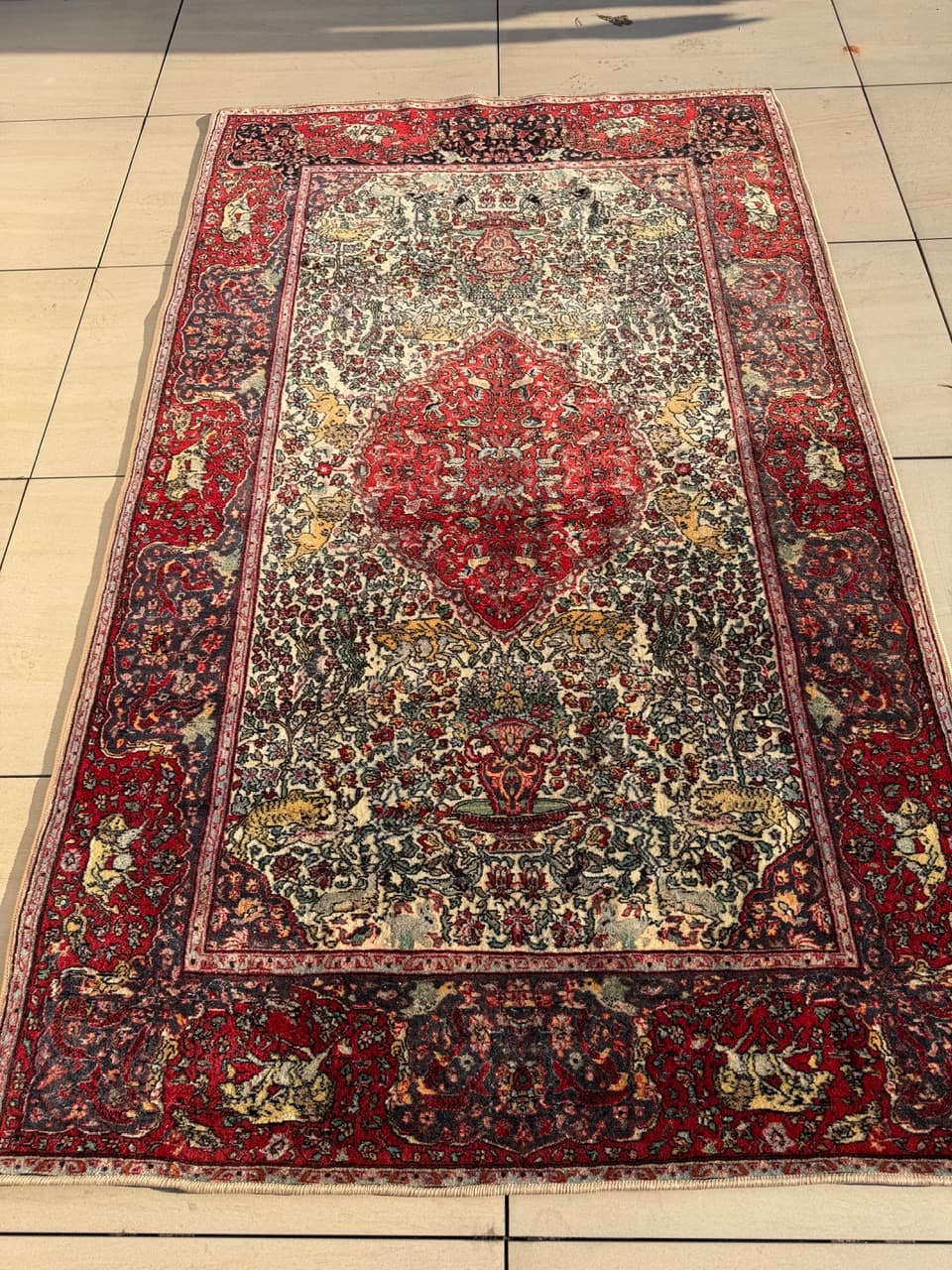 Dywan perski Ghoum, multikolor, wełna, Iran, lata 60. - 210765