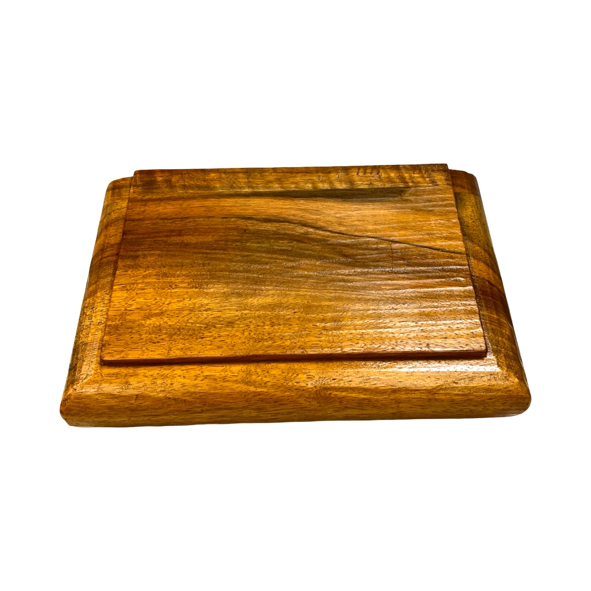 Półka ścienna Art Deco, akacja jasnobrązowa, Francja, lata 30. - 210861