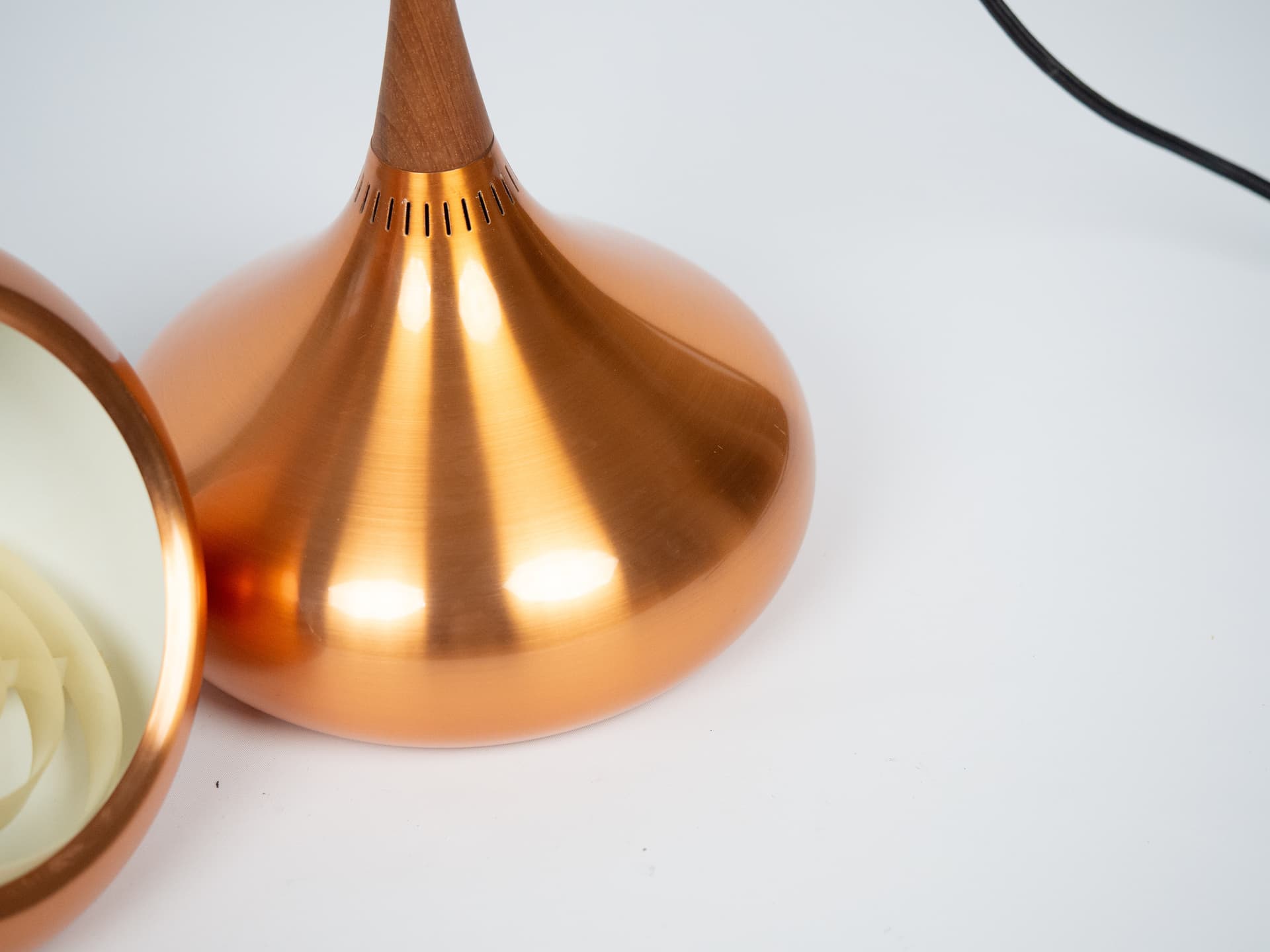 Para lamp wiszących Orient, miedź, proj. J. Hammerborg, Dania, lata 70. - 210893