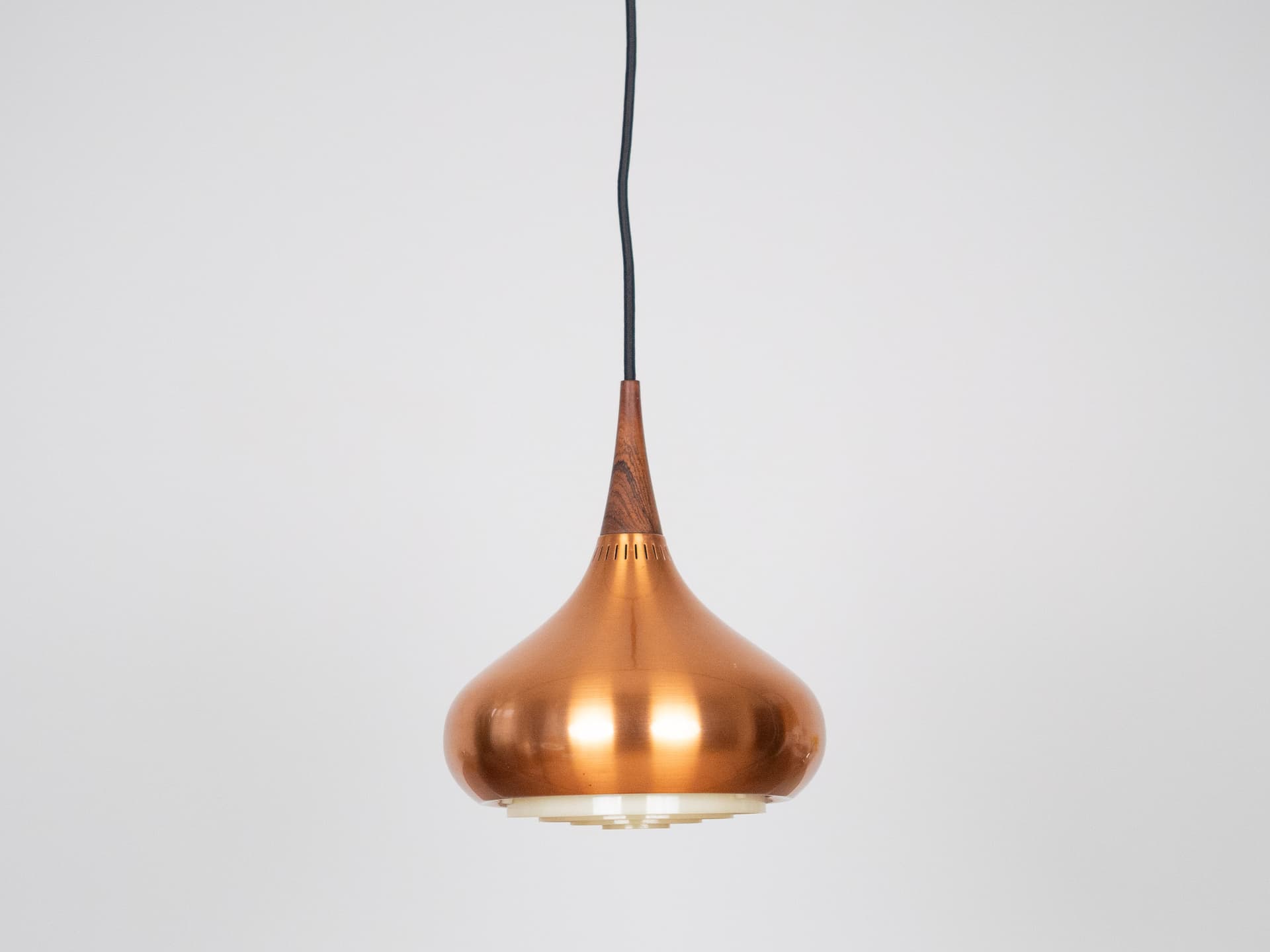 Para lamp wiszących Orient, miedź, proj. J. Hammerborg, Dania, lata 70. - 210889