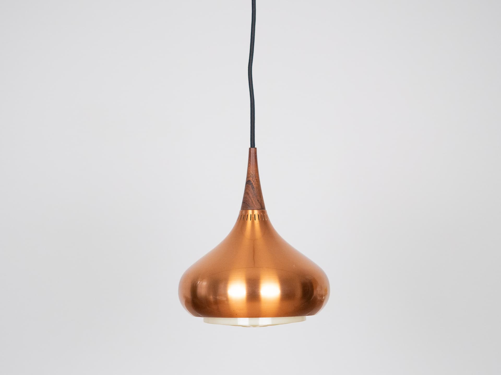 Para lamp wiszących Orient, miedź, proj. J. Hammerborg, Dania, lata 70. - 210886