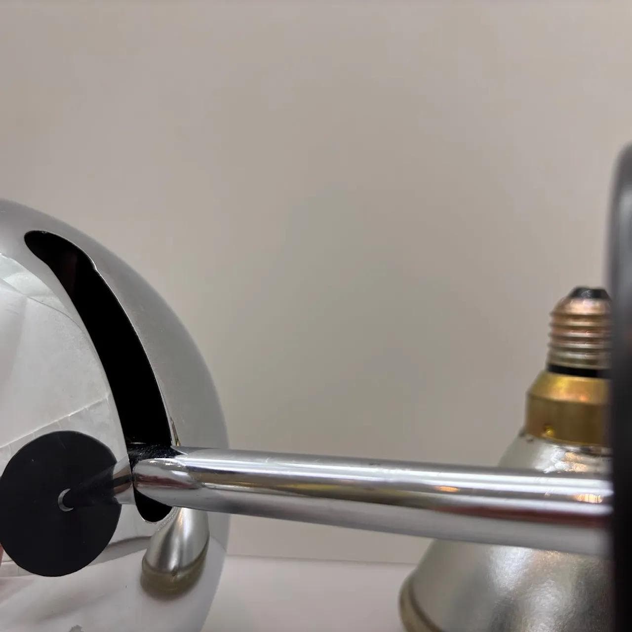 Pair of sconces Space Age, black chrome steel, Staff Leuchten, Germany, 1970s. - 15294