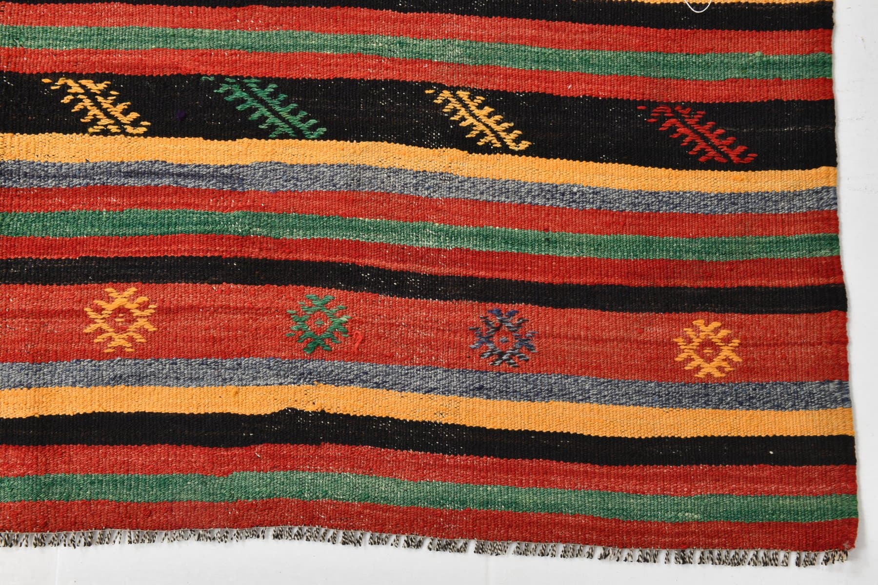 Dywan 279x170 cm, czerwony, brązowy, wełna, Turcja, lata 60. - 211241