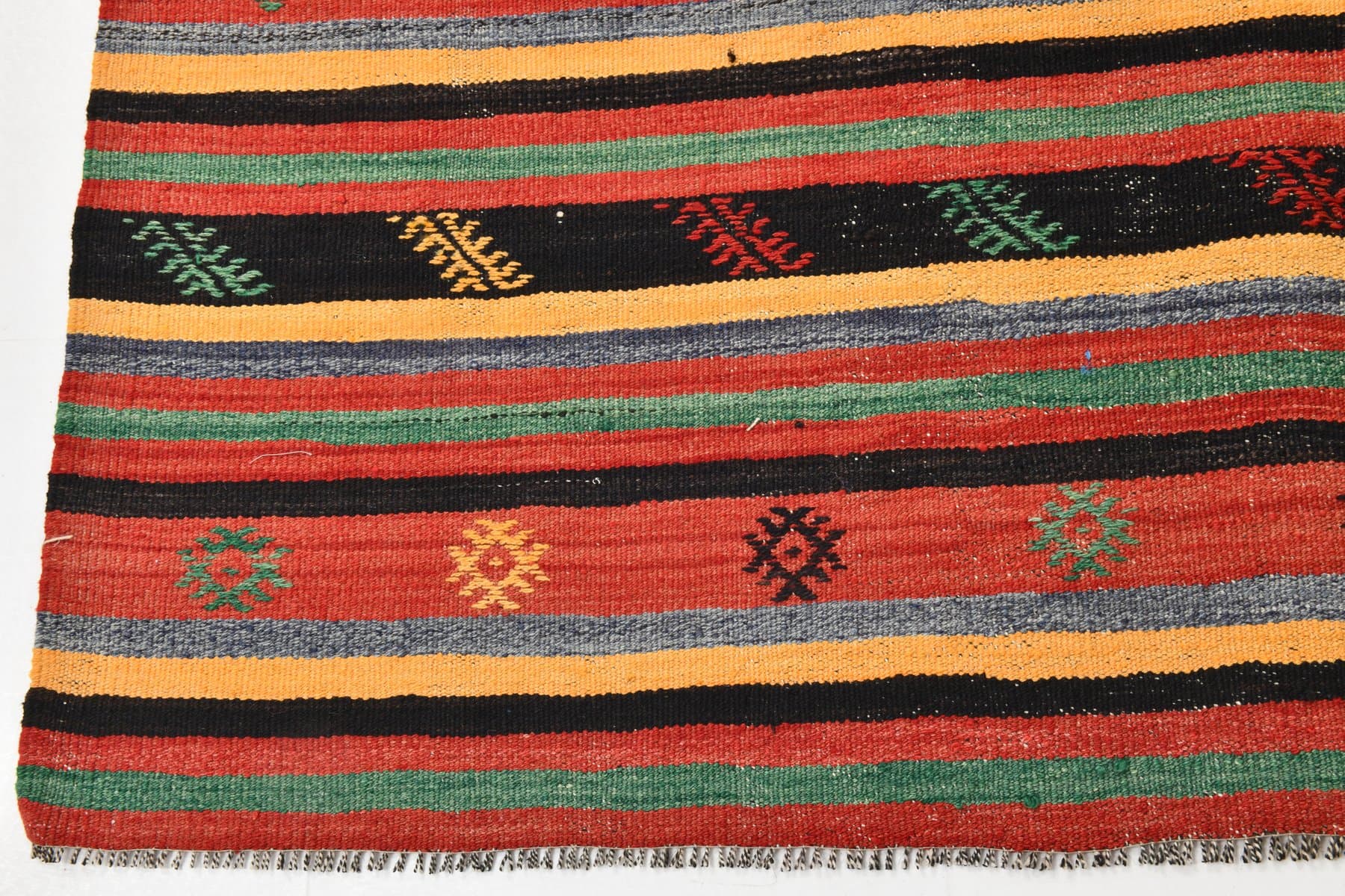 Dywan 279x170 cm, czerwony, brązowy, wełna, Turcja, lata 60. - 211251