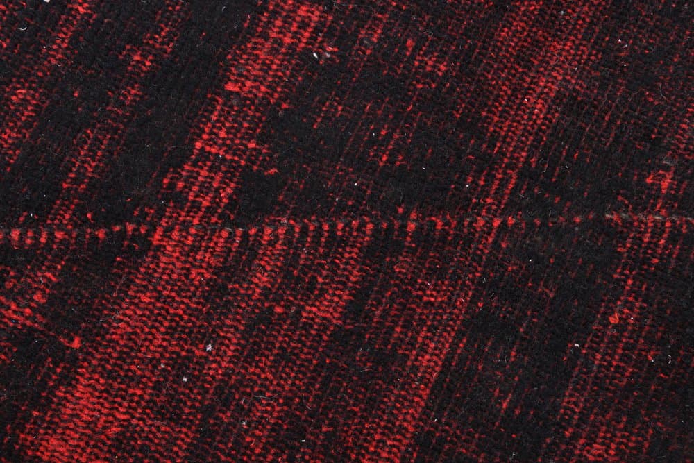 Dywan 172x270 cm, czarny, czerwony, wełna, Turcja, lata 50. - 211180