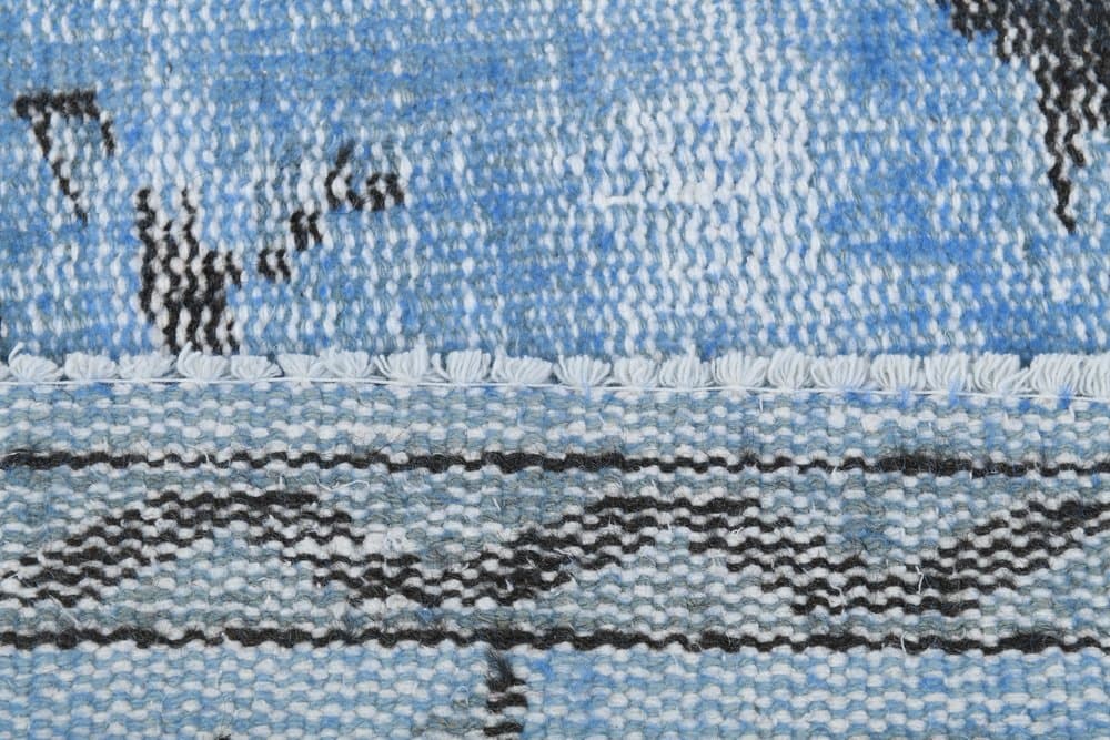 Dywan 252x155 cm, niebieski, wełna, Turcja, lata 60. - 211121