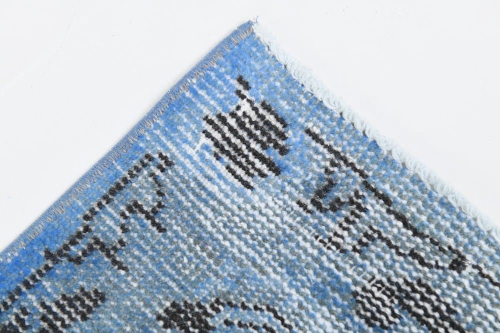 Dywan 252x155 cm, niebieski, wełna, Turcja, lata 60. - 211129