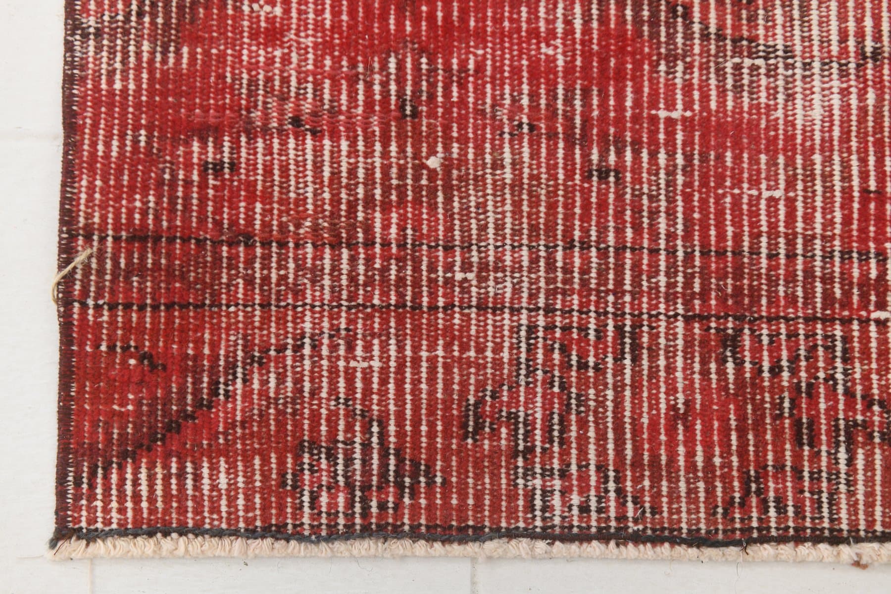 Runner 288x60 cm, red, wool, 1970s - 211383
