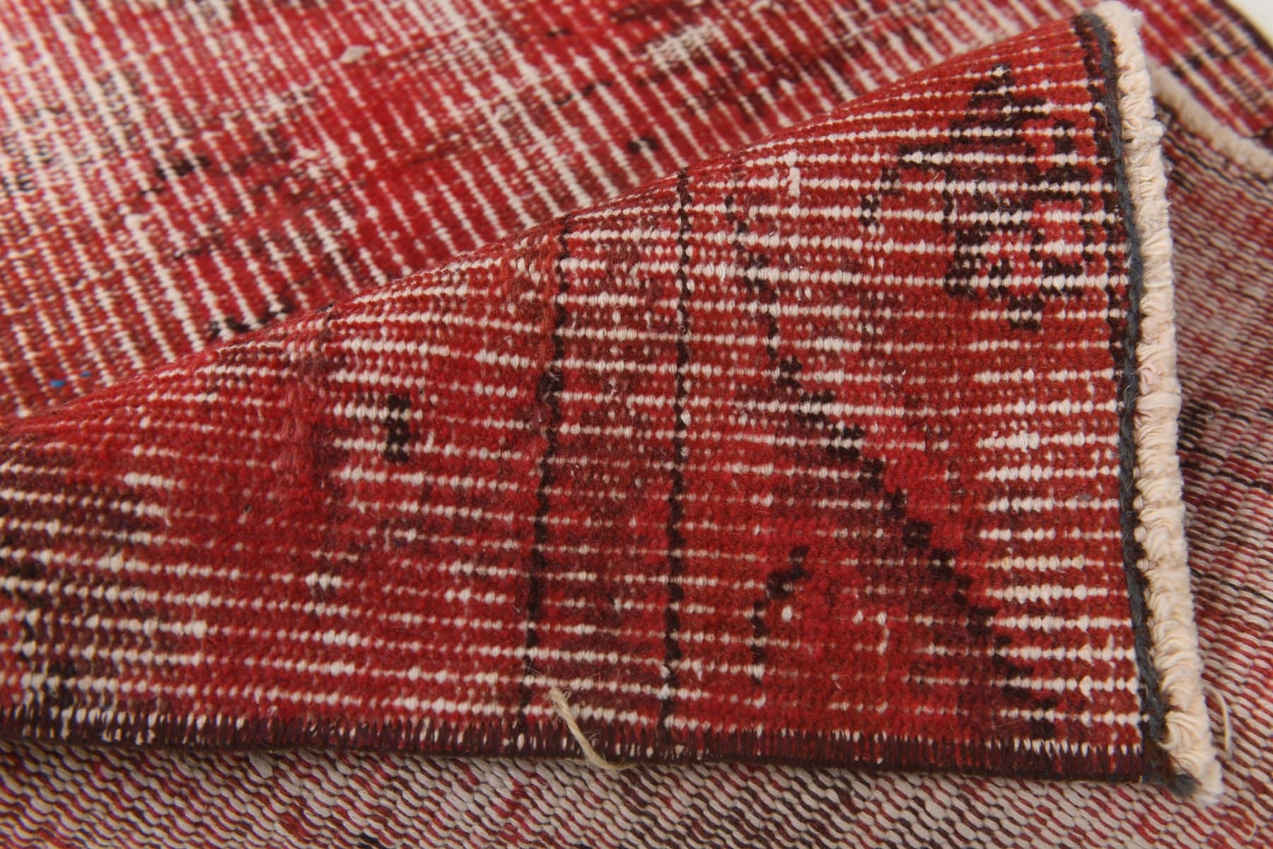 Runner 288x60 cm, red, wool, 1970s - 211385