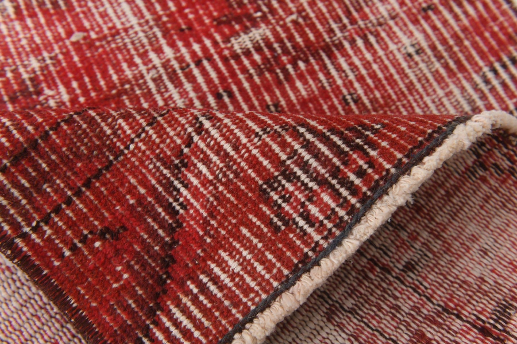 Runner 288x60 cm, red, wool, 1970s - 211386