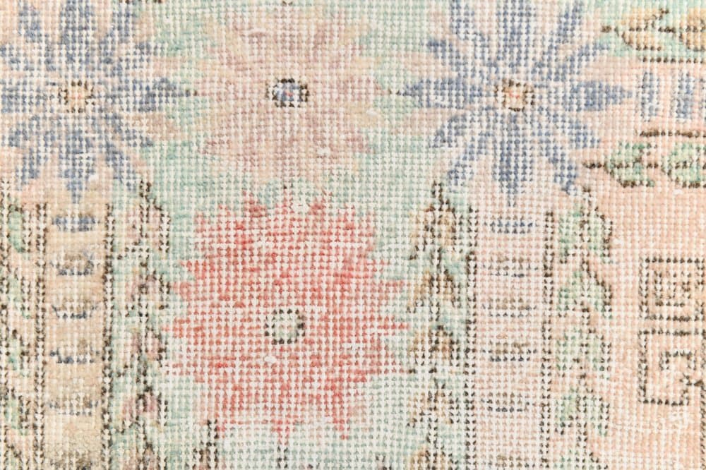 Rug 148x62 cm, green, wool, 1970s - 211365