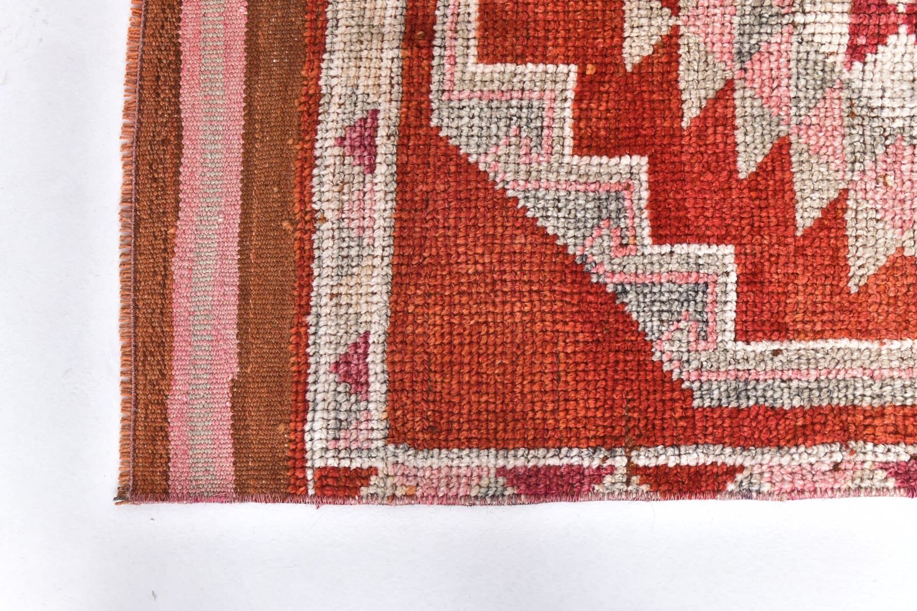 Chodnik 357x79 cm, czerwony, wełna, Turcja, lata 70. - 211322