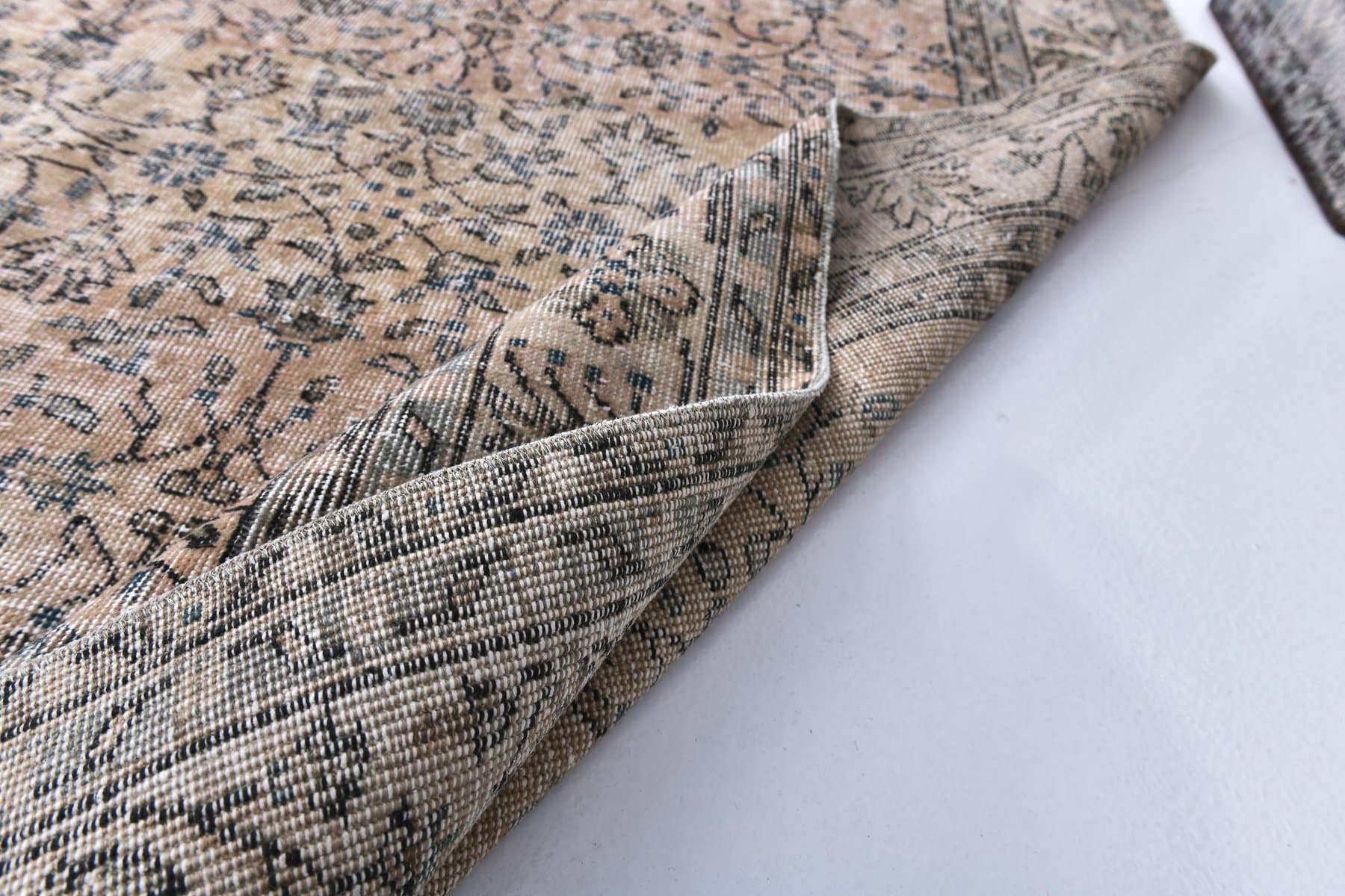 Dywan 307x206 cm, brązowy, wełna, Turcja, lata 60. - 211309