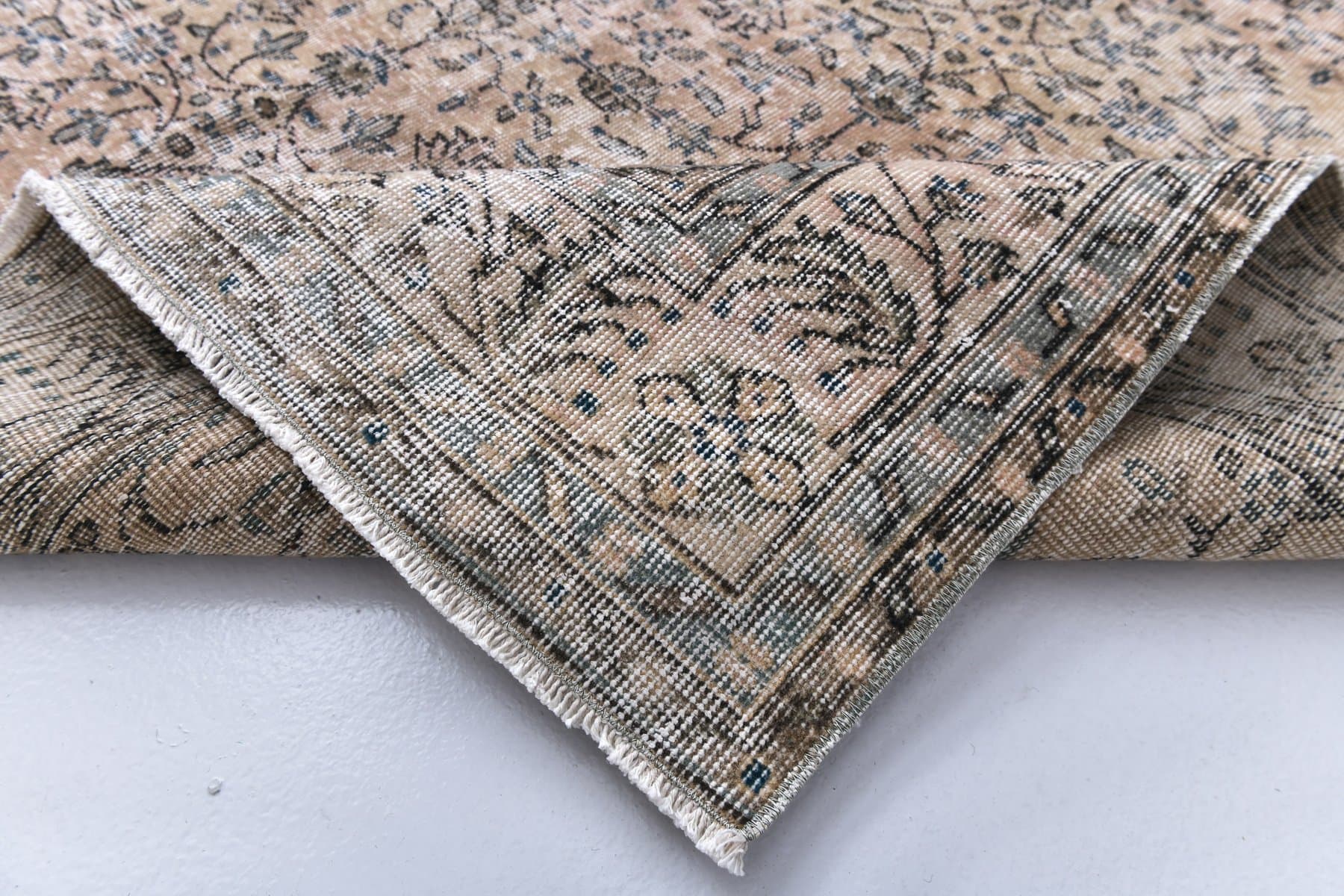 Dywan 307x206 cm, brązowy, wełna, Turcja, lata 60. - 211310