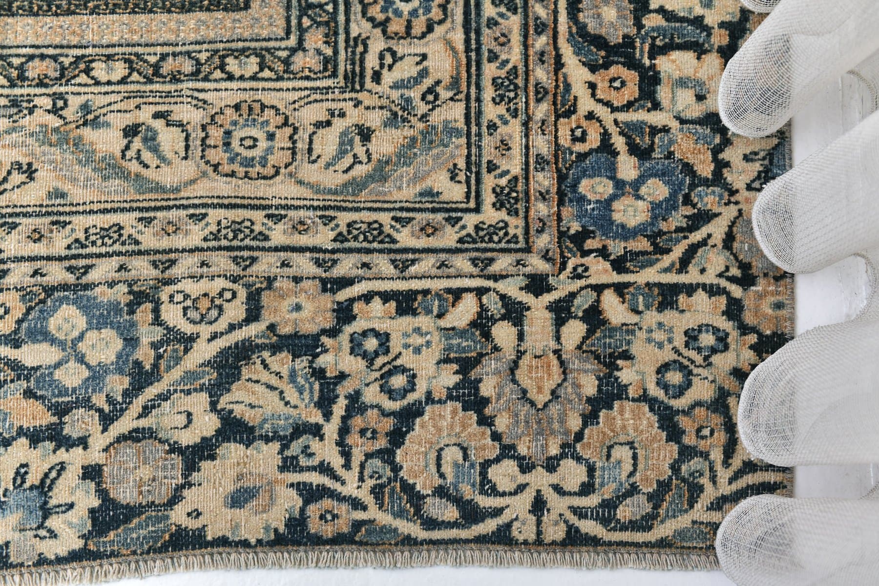 Rug 386x266 cm, grey, wool, Turkey, 1970s. - 211530