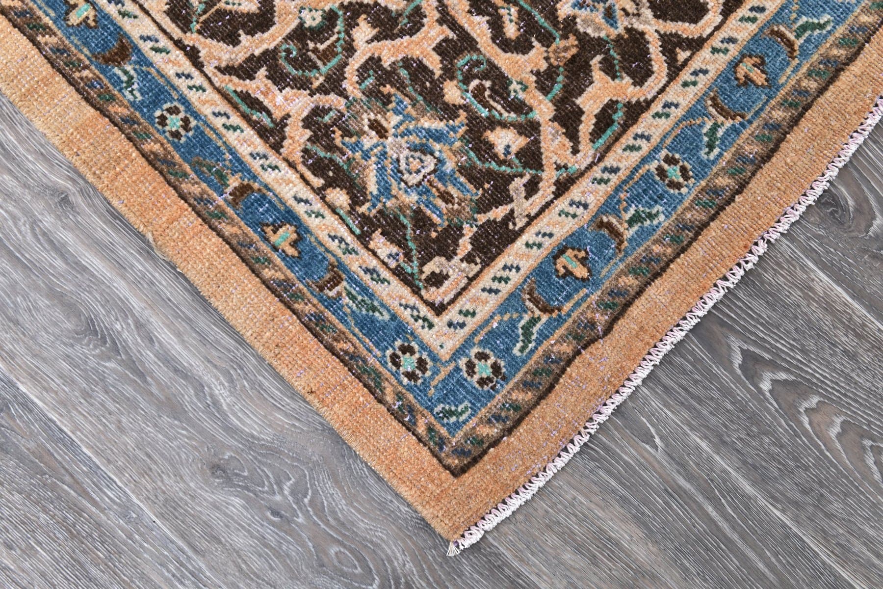 Dywan 381x289 cm, beżowy, wełna, Turcja, lata 60. - 211517