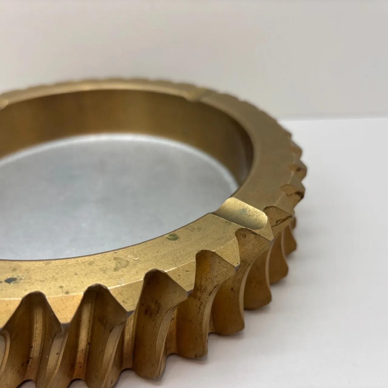 Popielnica, mosiądz złoty, stal srebrny, Szwecja, lata 70. - 15473