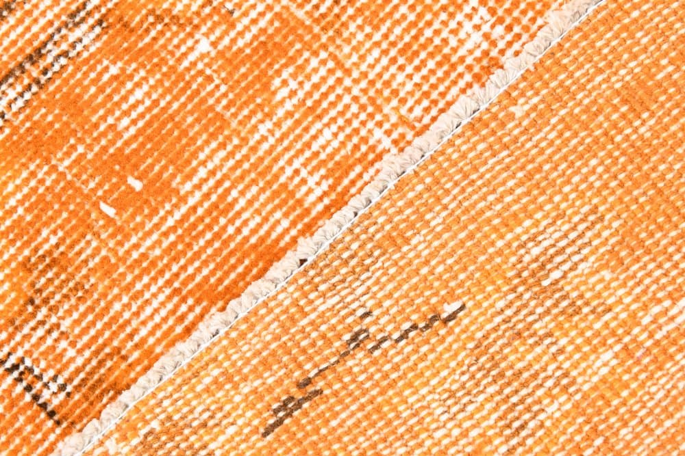 Dywan 247x135 cm, pomarańczowy, wełna, Turcja, lata 60. - 212101