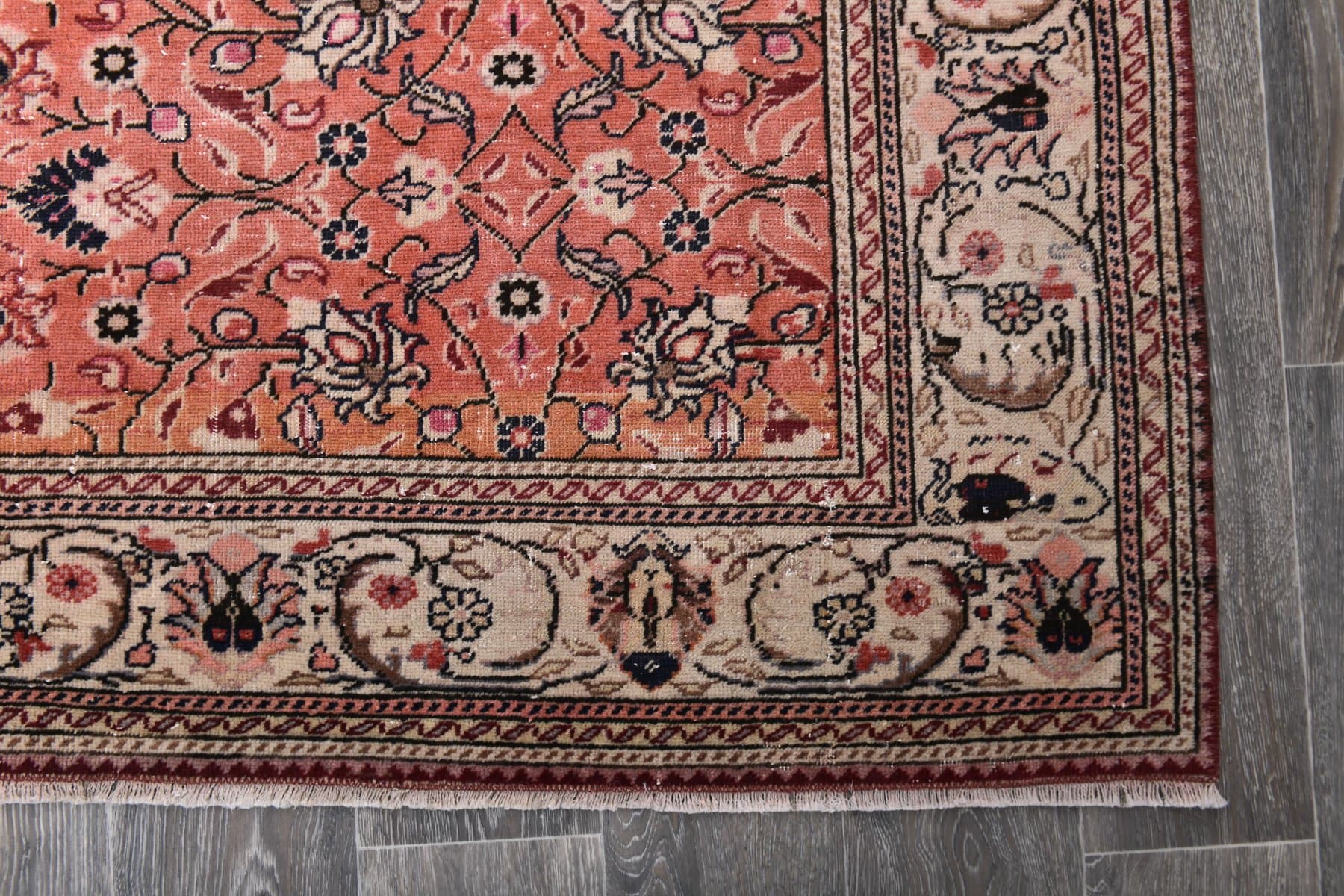 Dywan 195x283 cm, czerwony, wełna, Turcja, lata 60. - 212070