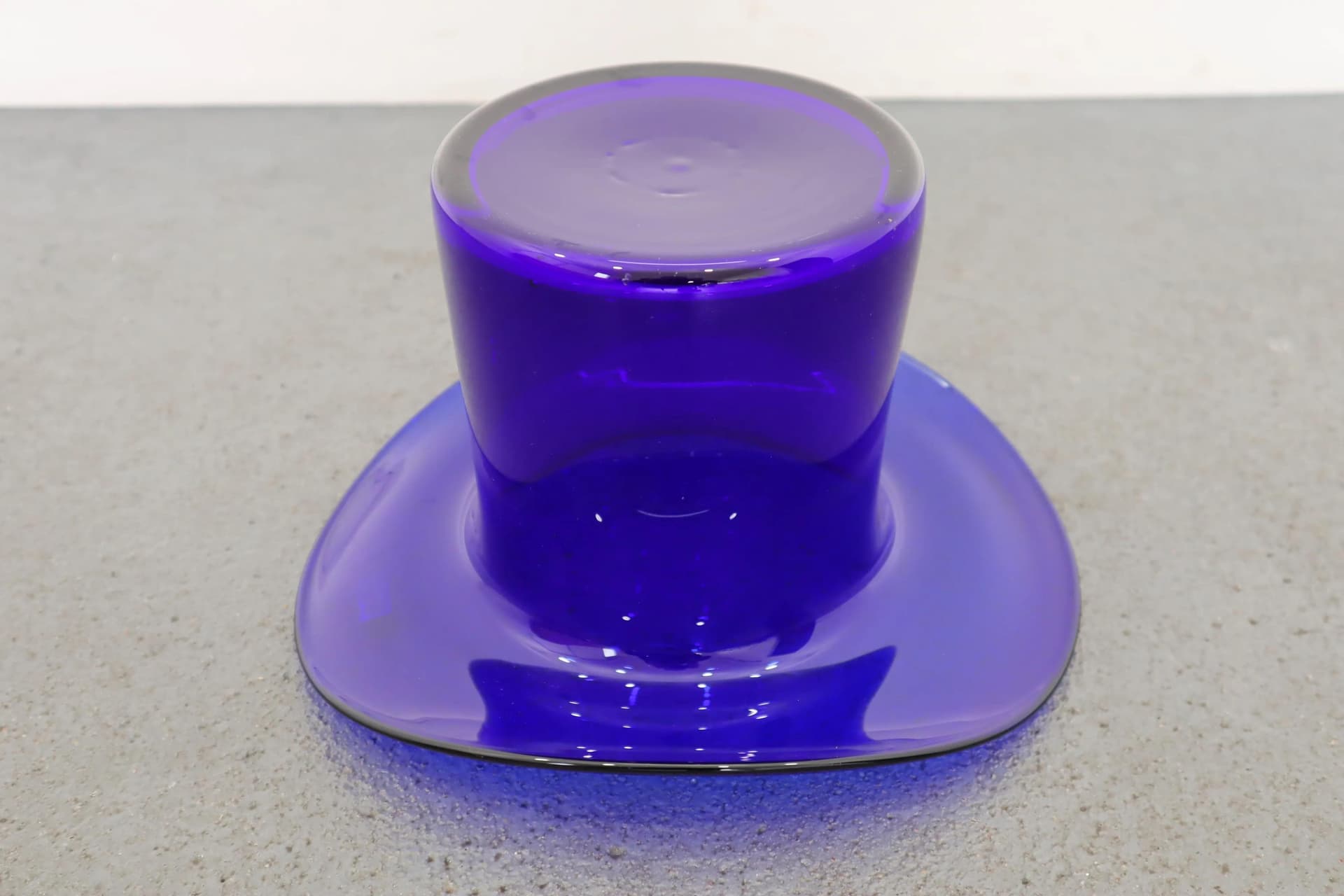 Champagne Cooler, turquoise glass, Leonardo, 1970s - 15393