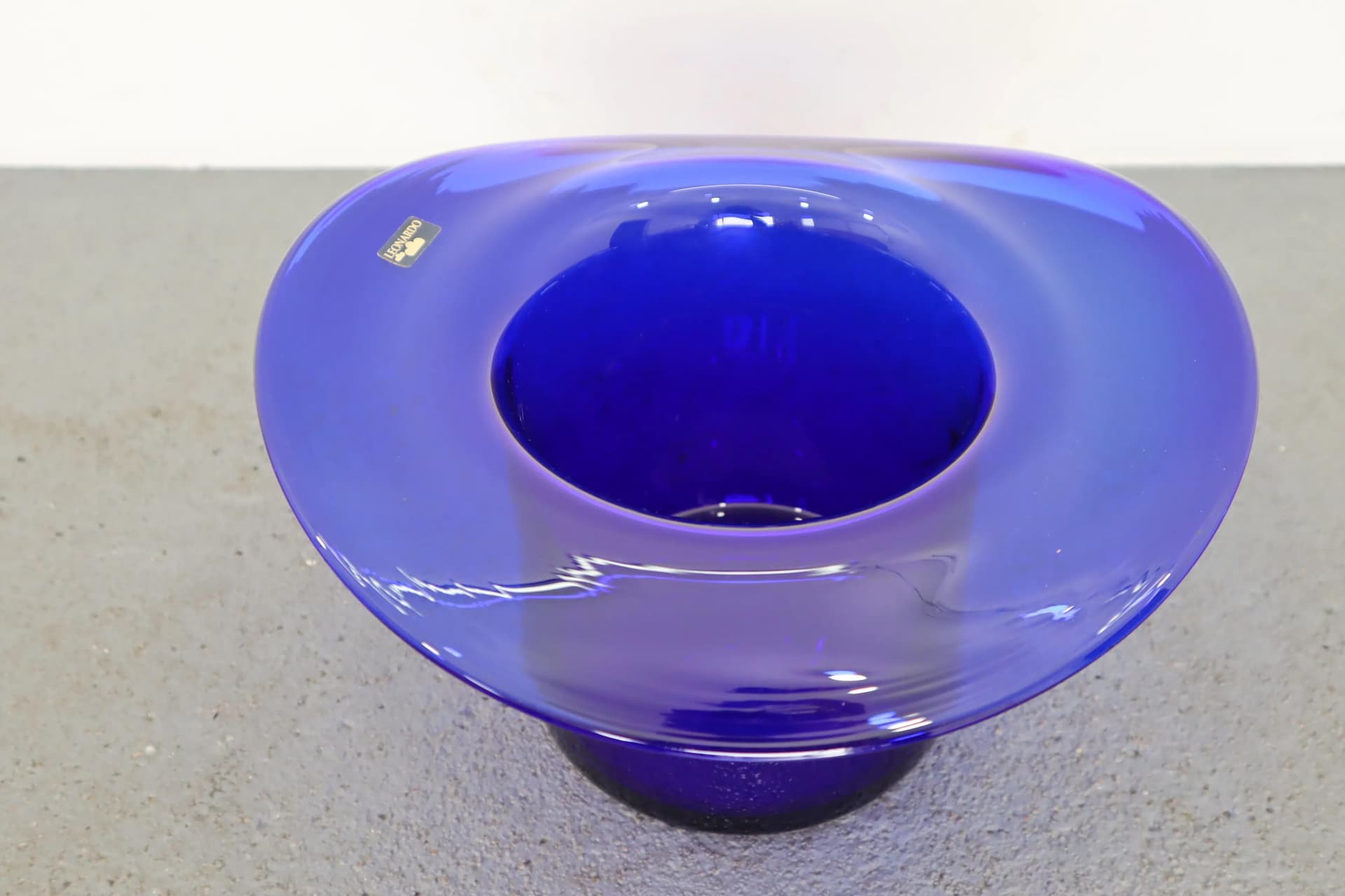 Champagne Cooler, turquoise glass, Leonardo, 1970s - 15392