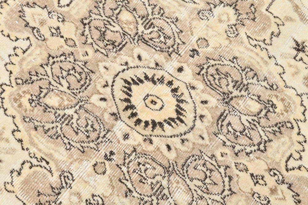 Dywan 198x293 cm, beżowy, wełna, lata 70. - 211947