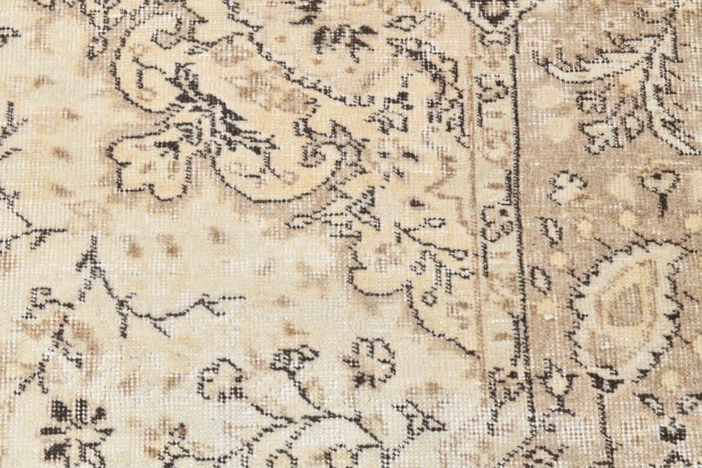 Dywan 198x293 cm, beżowy, wełna, lata 70. - 211946