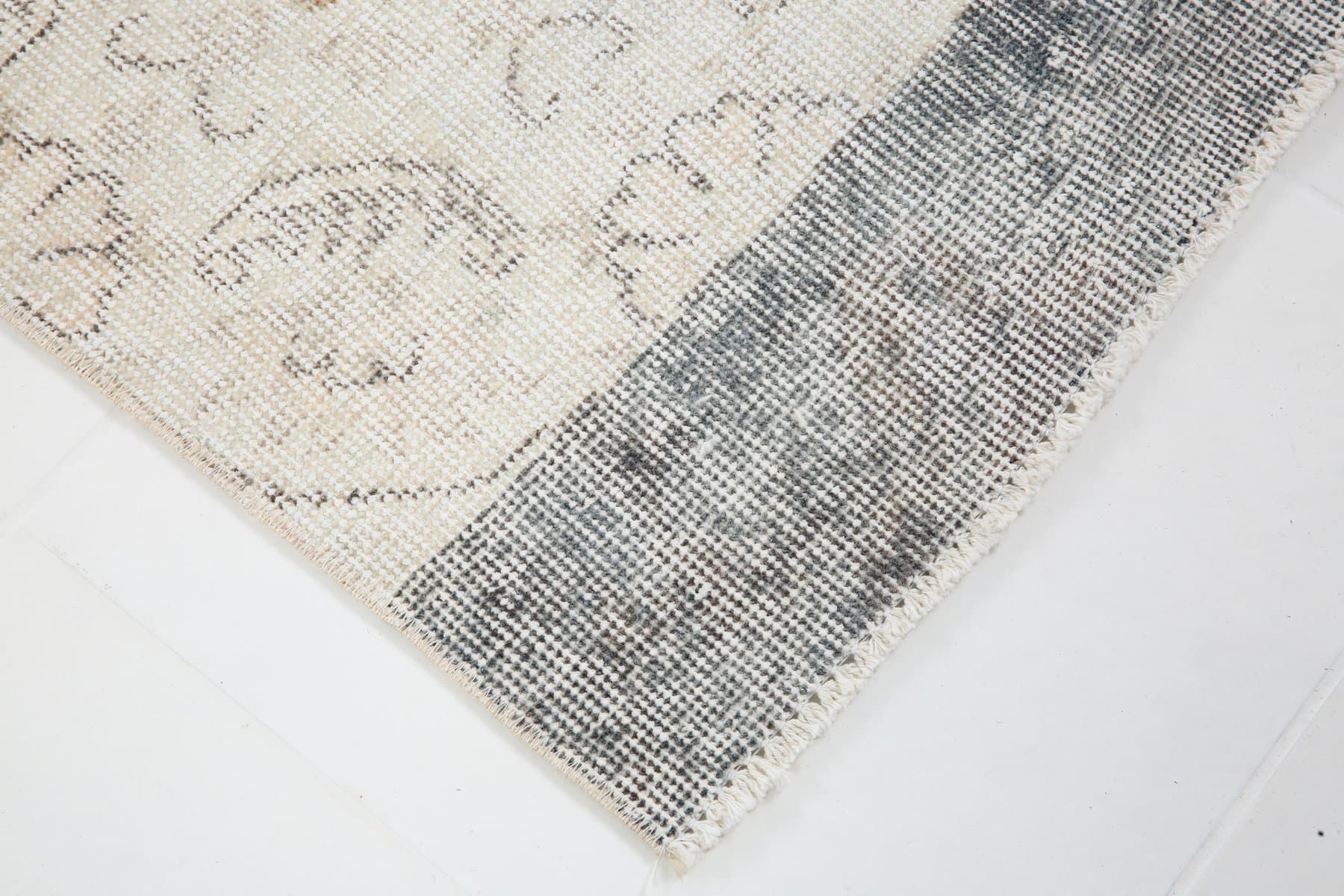 Chodnik 82x338 cm, beżowy, wełna, Turcja, lata 60. - 211876