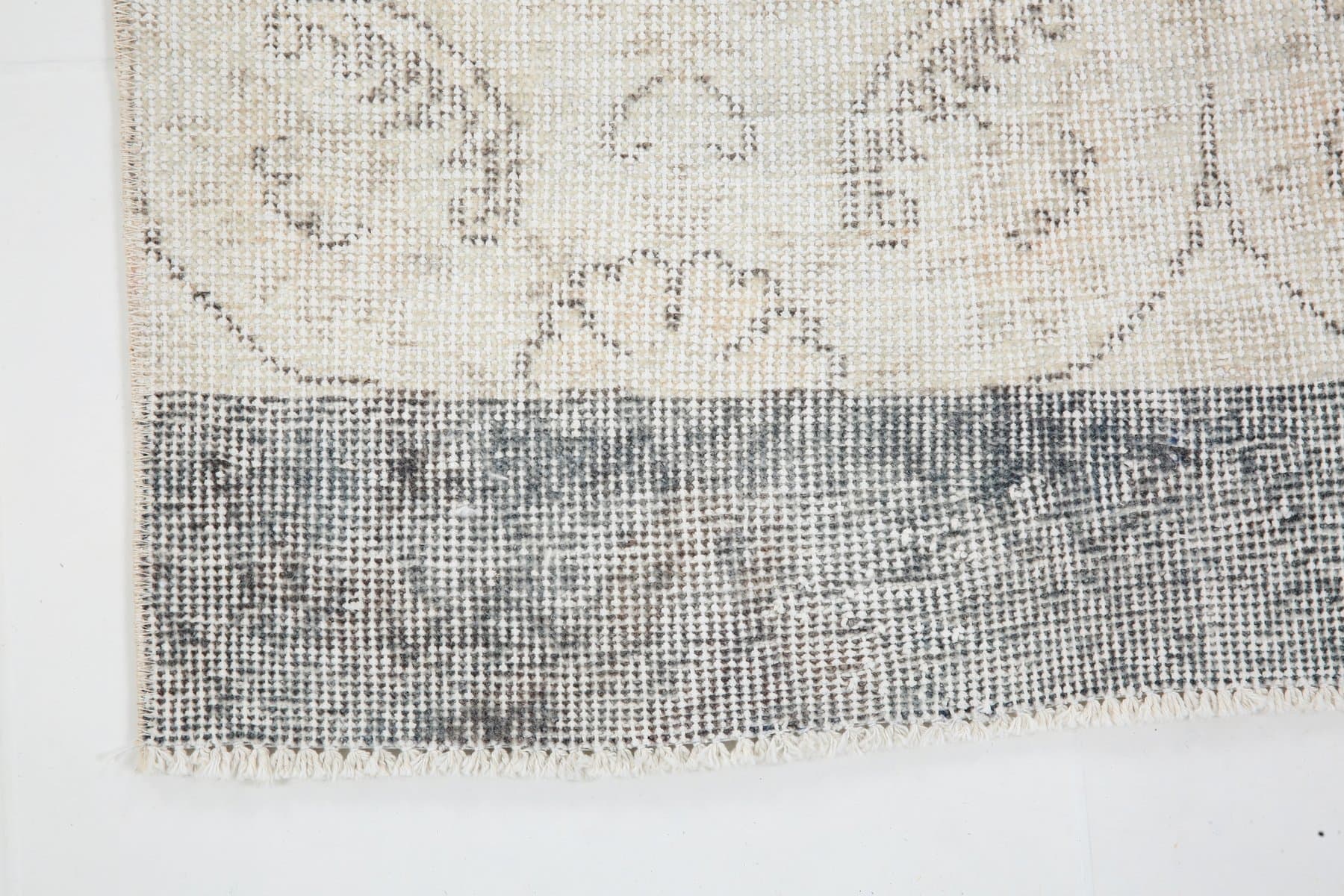 Chodnik 82x338 cm, beżowy, wełna, Turcja, lata 60. - 211875