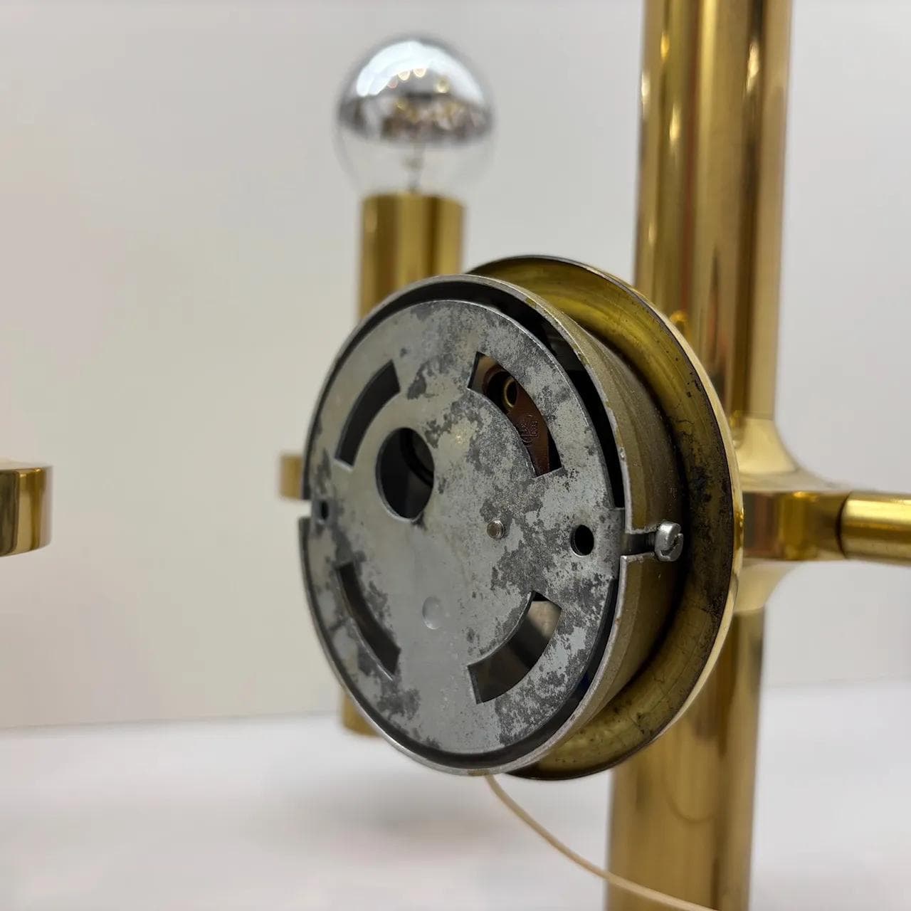 Pair of wall sconces, gilt brass, by G. Sciolari, Italy, 1970s. - 15462