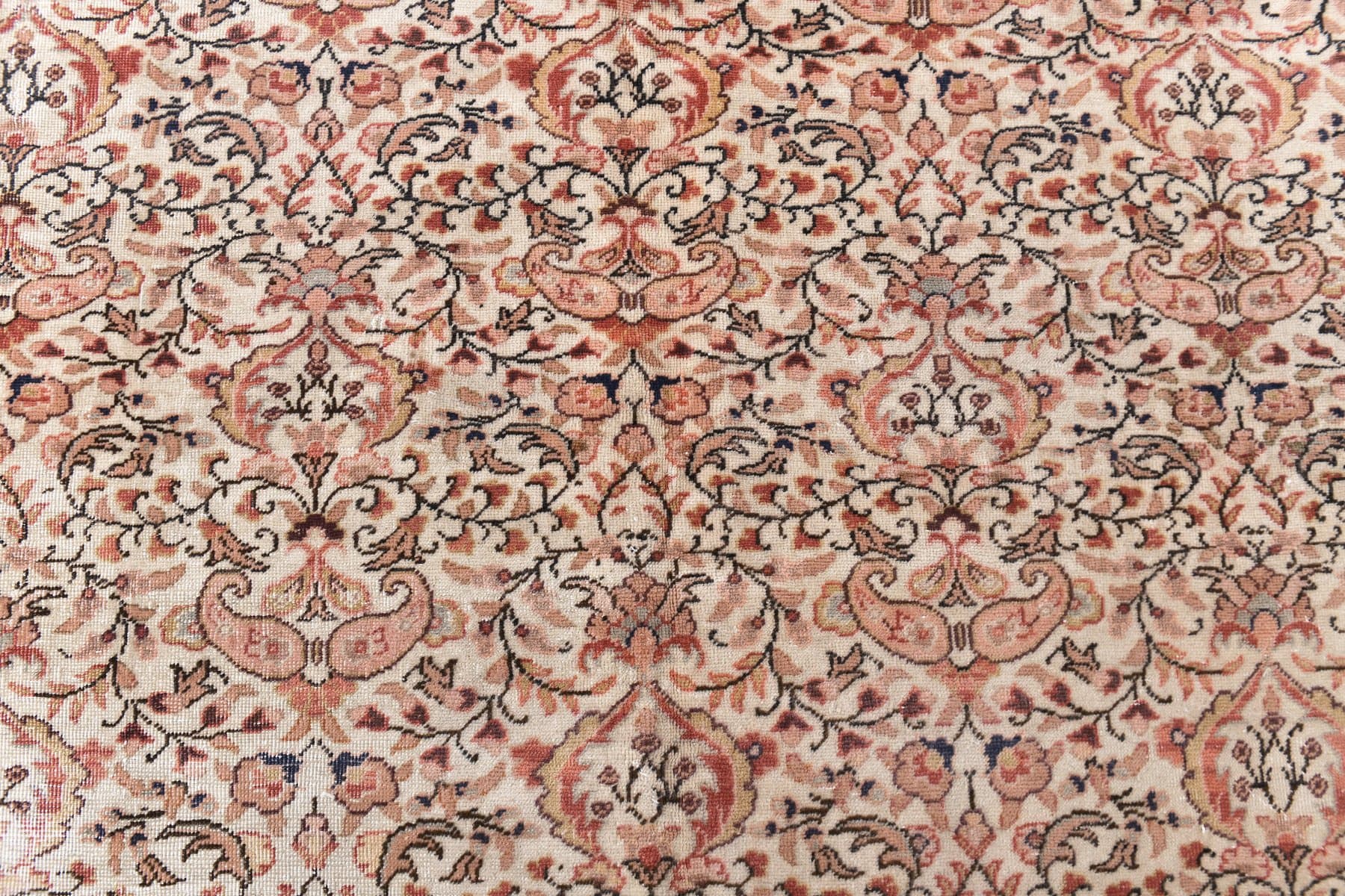 Dywan 189x281 cm, beżowy, wełna, Turcja, lata 70. - 211807