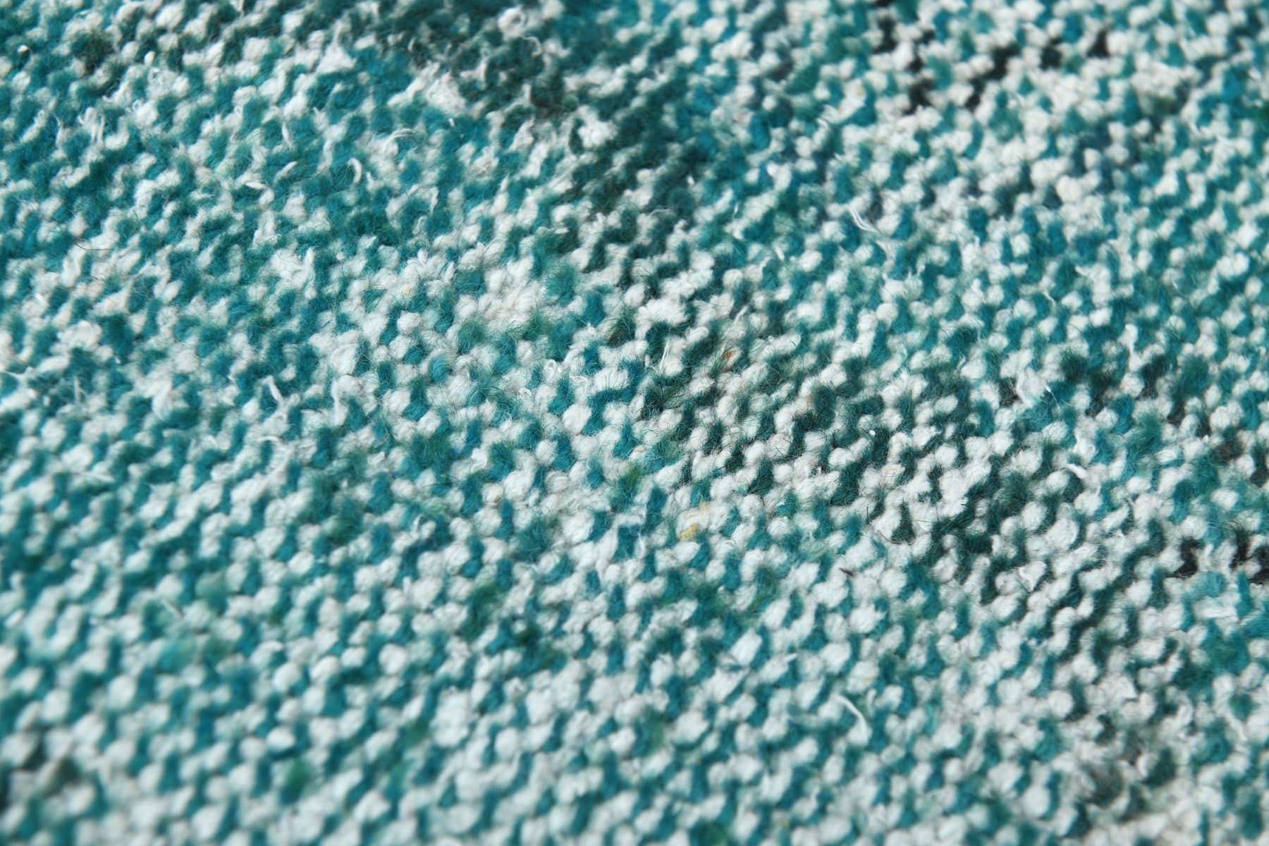 Runner 225x45 cm, turquoise, wool, 1970s - 211703