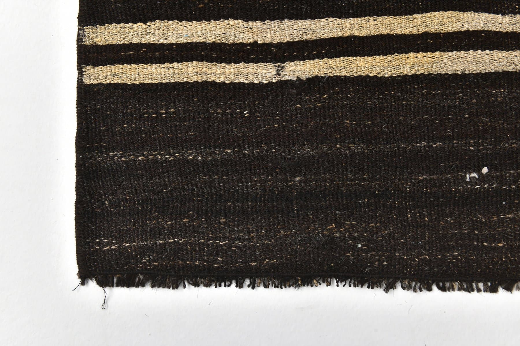 Kilim 56x148 cm, brązowy, wełna, Turcja, lata 60. - 211682