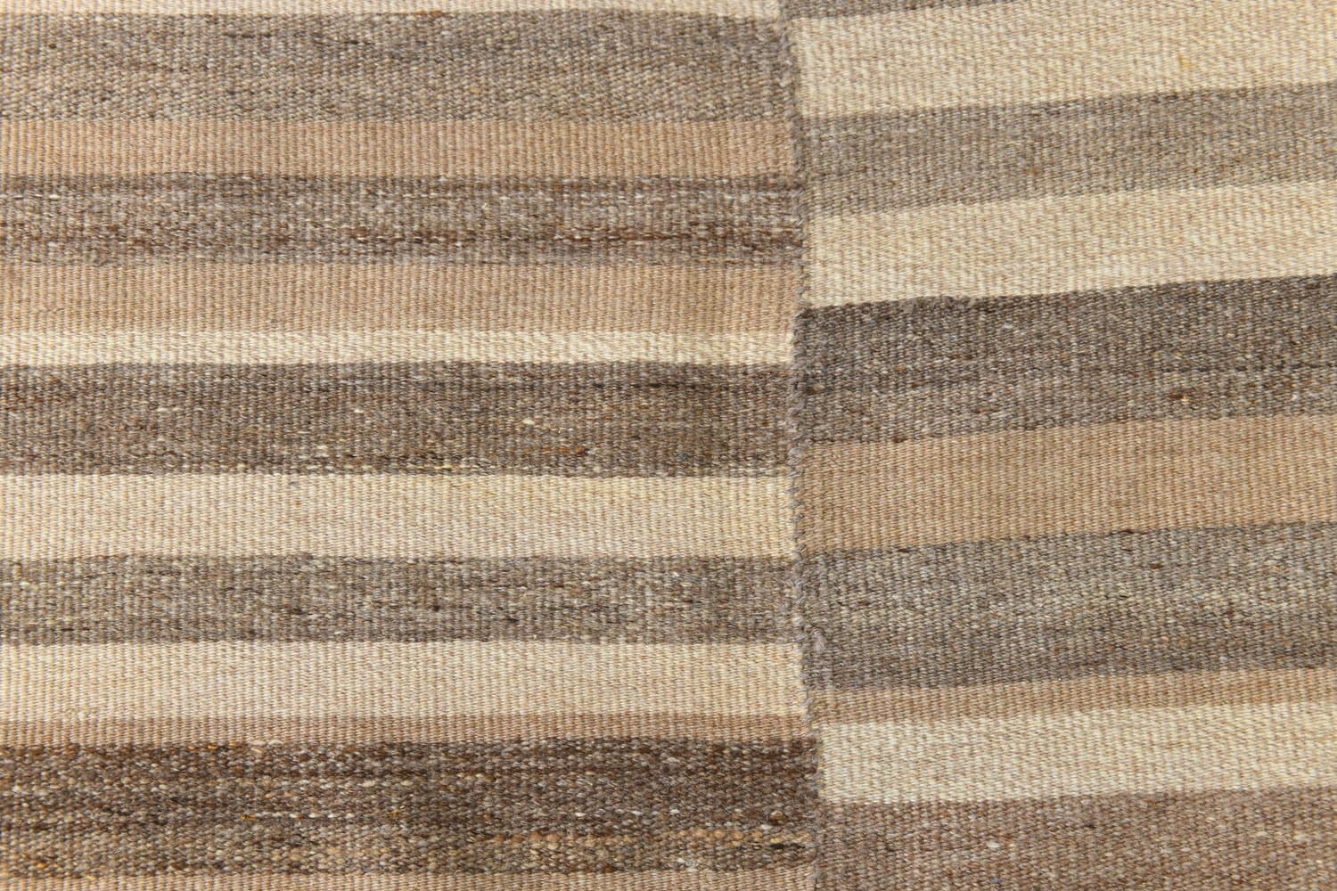 Kilim 353x303 cm, beżowy, brązowy, wełna, Turcja, lata 70. - 211629