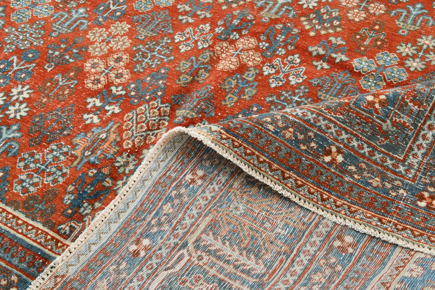 Dywan 389x276 cm, czerwony, wełna, lata 40. - 212591