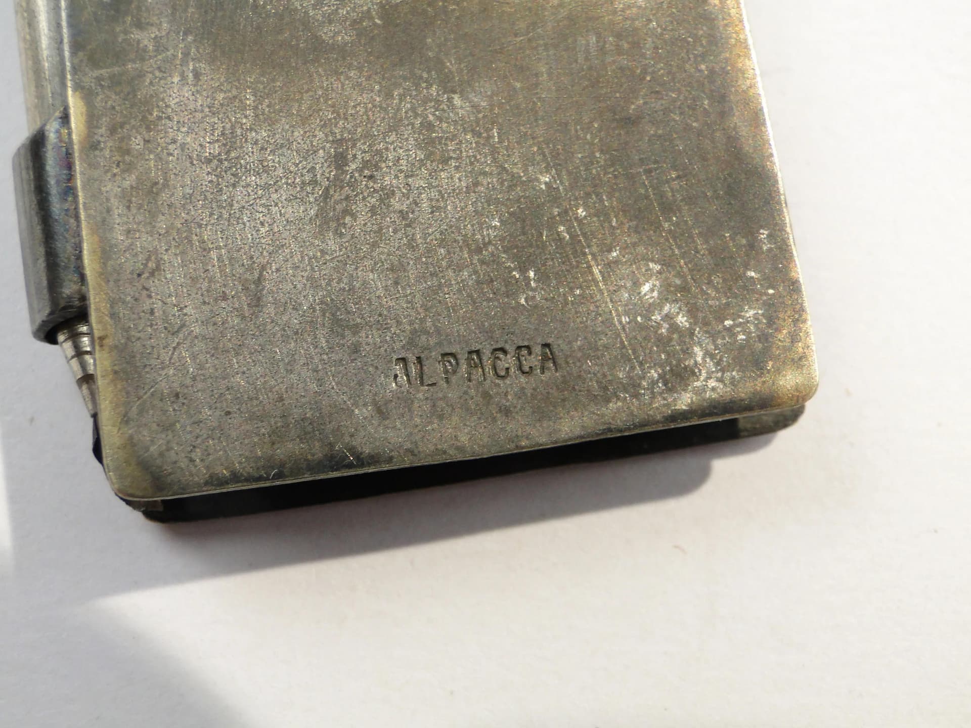 Art Nouveau dance card, silver, brass, France, early 20th c. - 15511