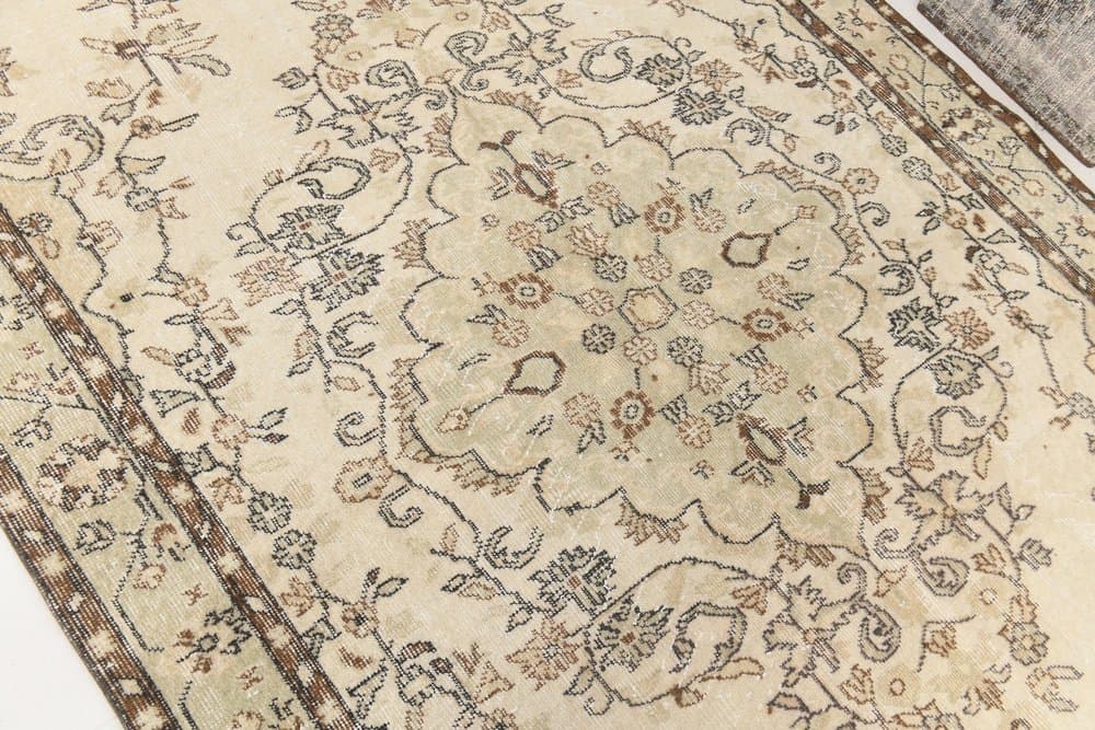 Dywan 180x293 cm, beżowy, wełna, lata 70. - 212488