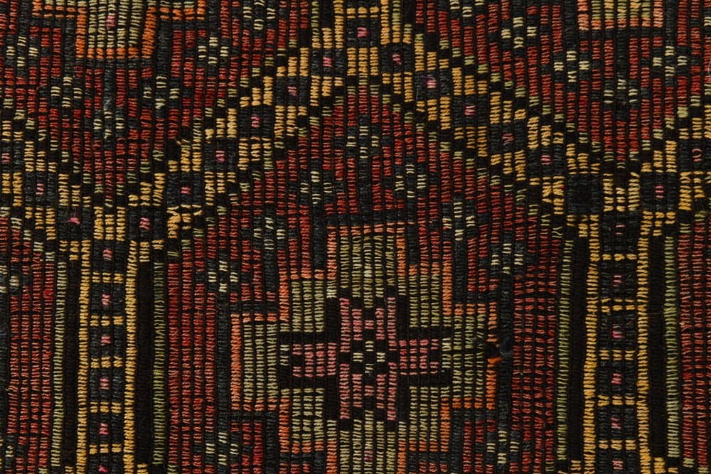 Kilim 293x194 cm, brązowy, wełna, lata 70. - 212460