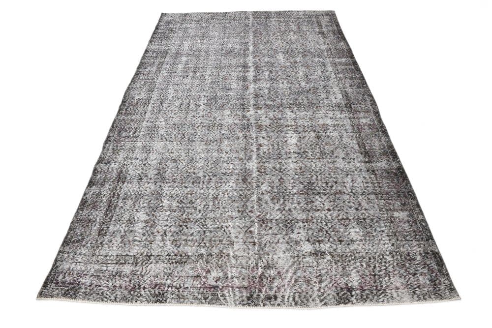 Dywan 172x290 cm, szary, wełna, lata 70.