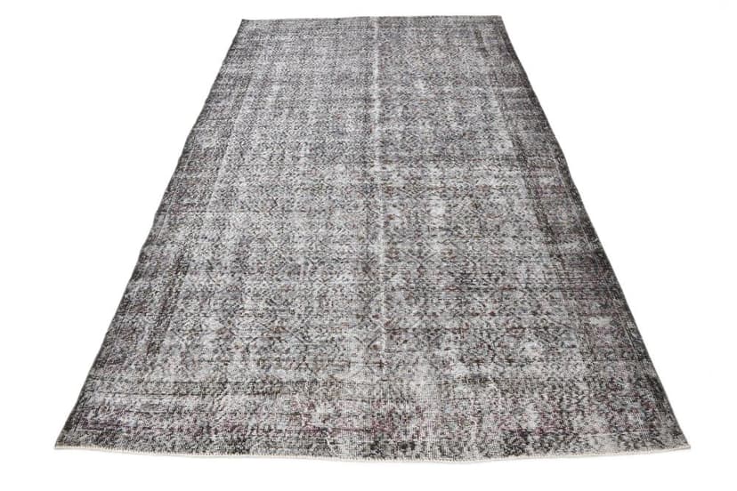 Dywan 172x290 cm, szary, wełna, lata 70.