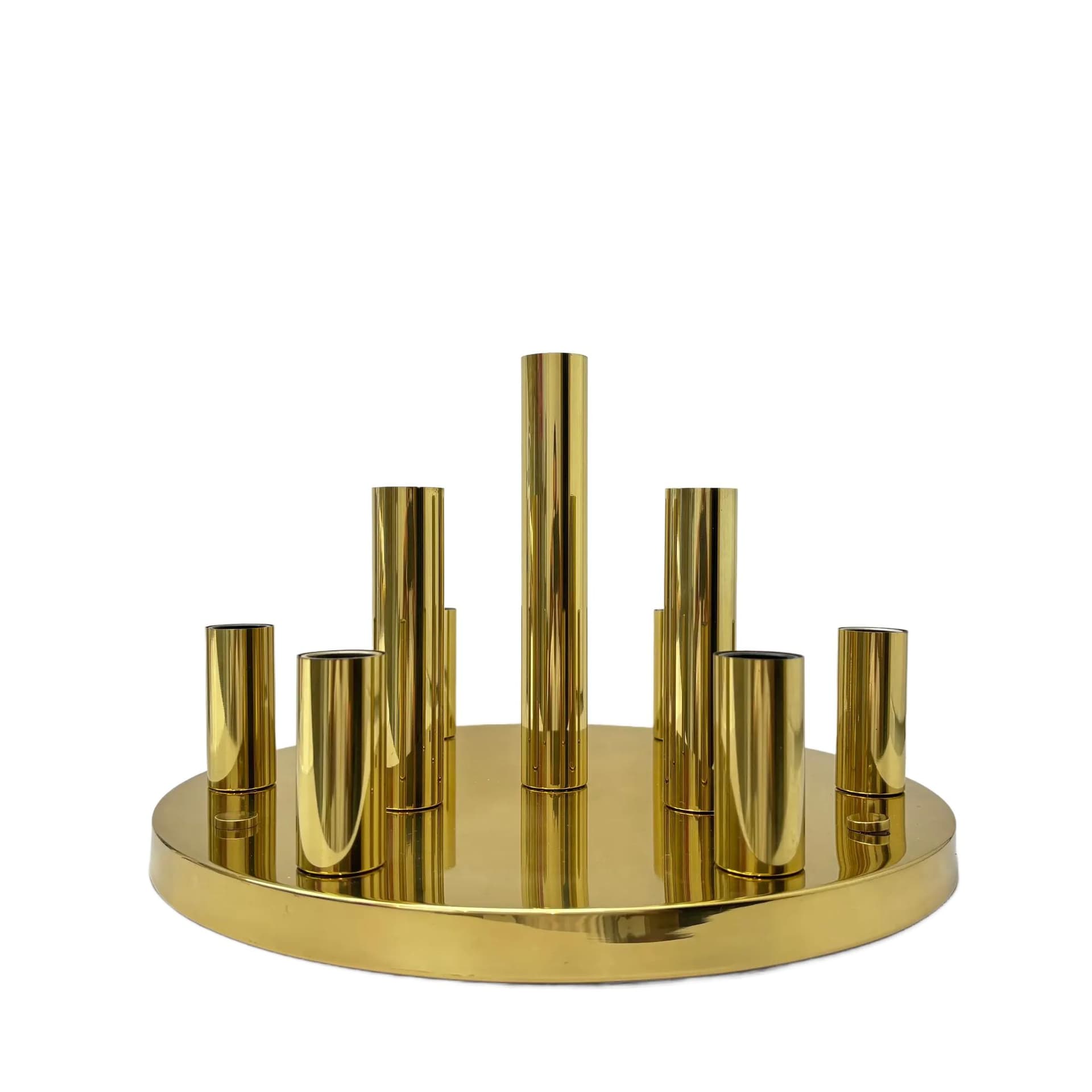 Brass Ceiling or Wall Lamp, Sölken Leuchten, Germany, 1970s