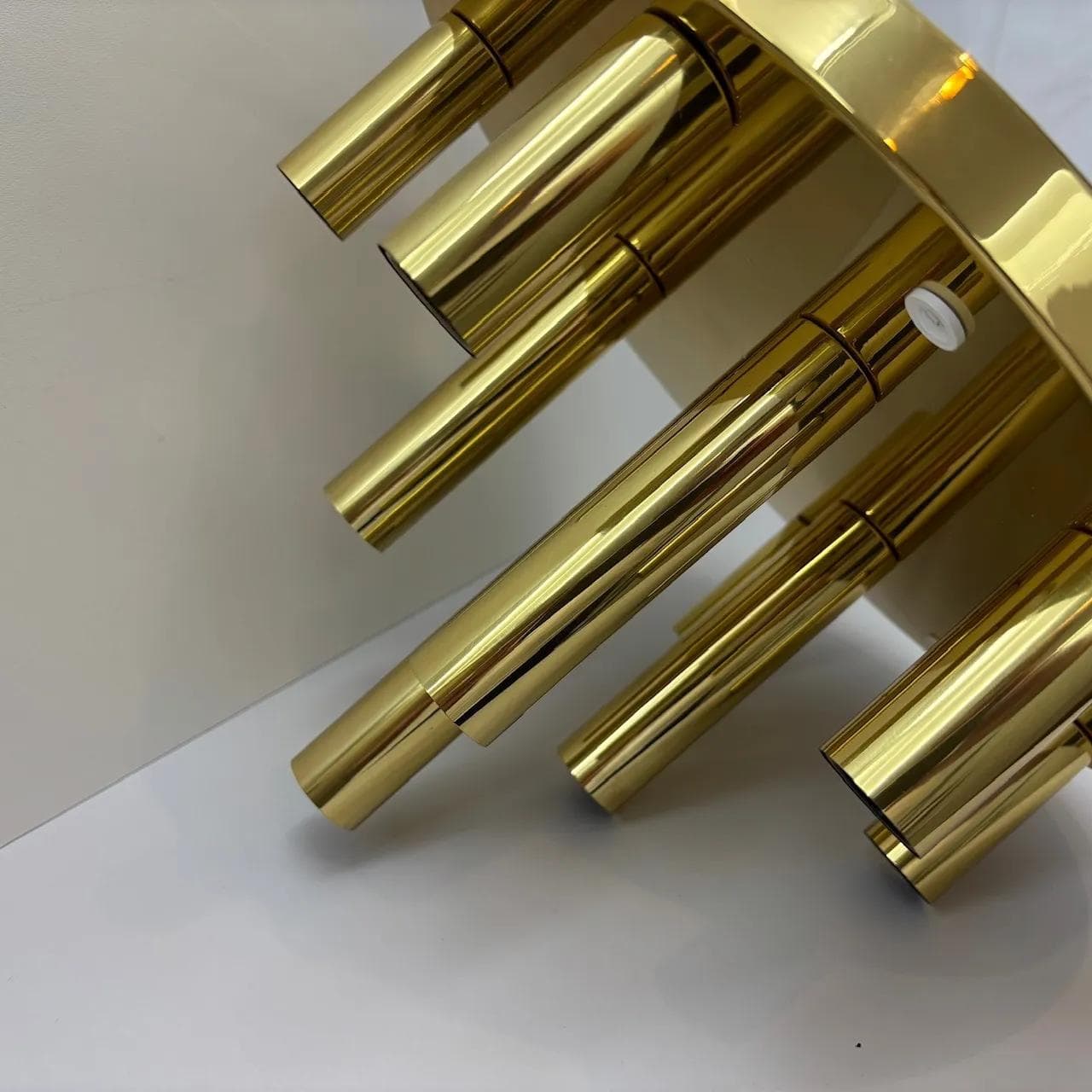 Brass Ceiling or Wall Lamp, Sölken Leuchten, Germany, 1970s - 15449