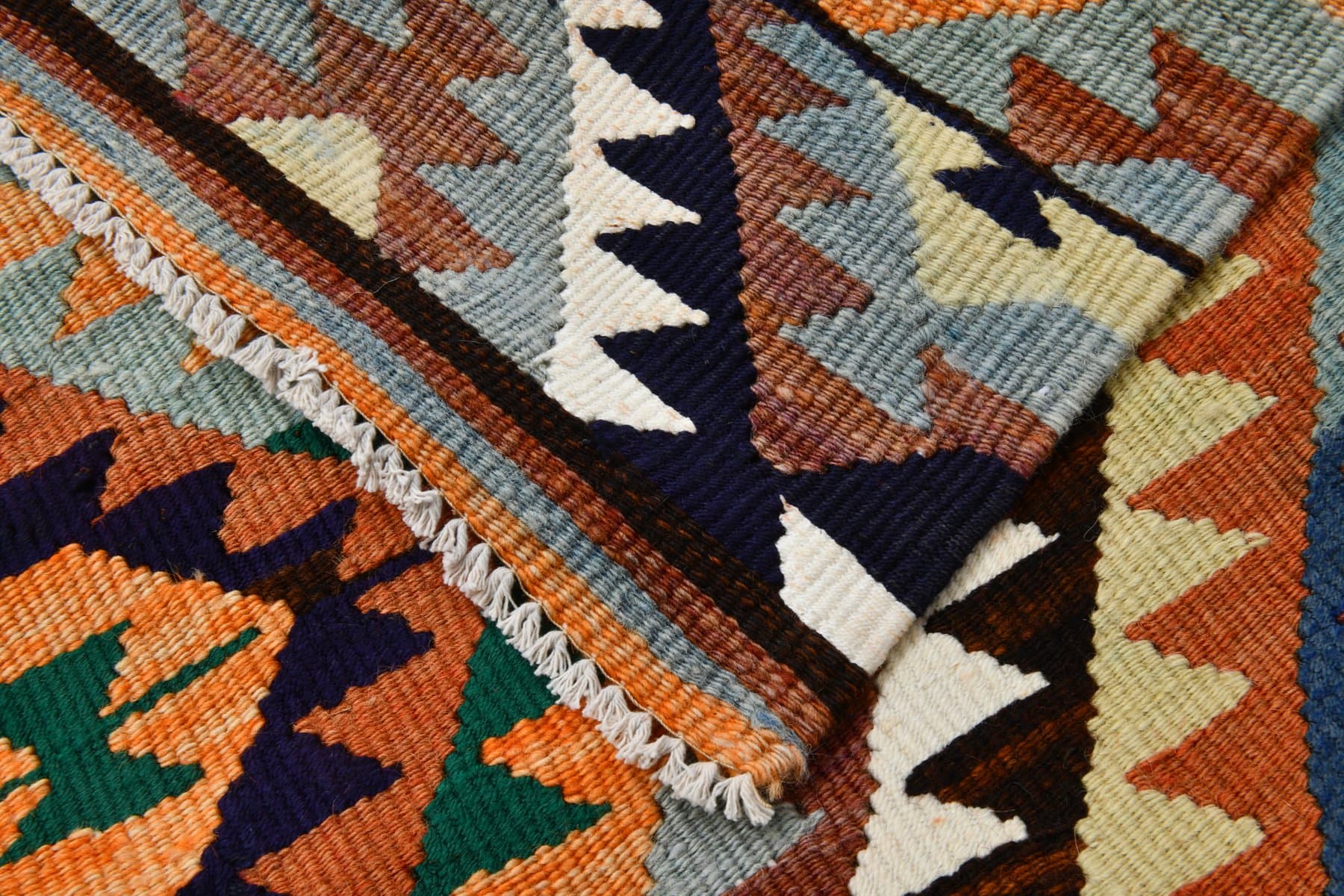 Kilim 127x89 cm, czerwony, wełna, Turcja, lata 70. - 212314