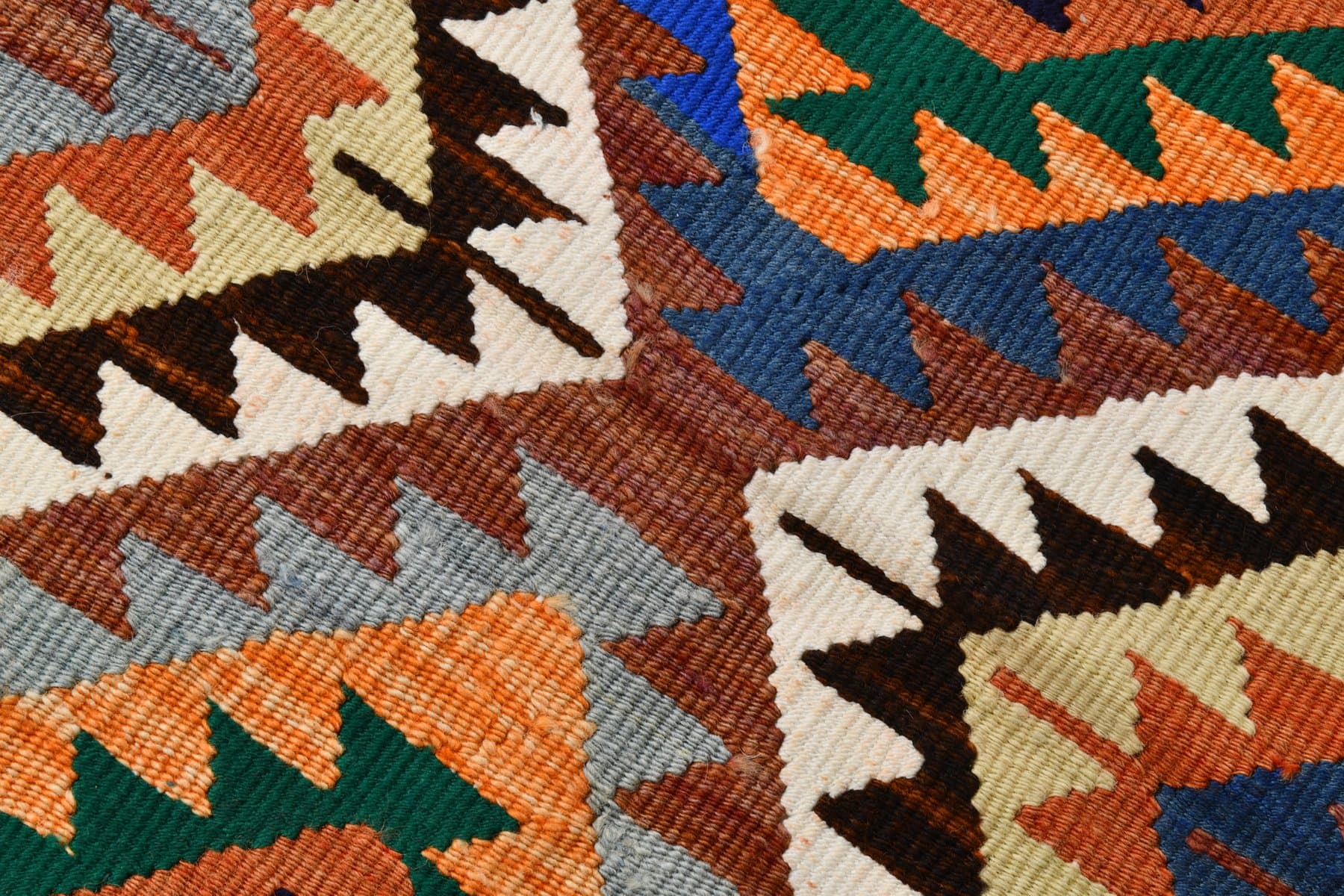 Kilim 127x89 cm, czerwony, wełna, Turcja, lata 70. - 212310
