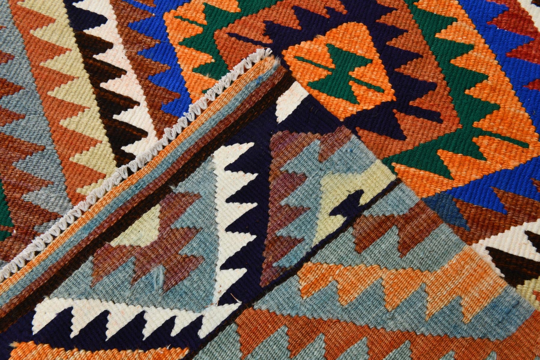 Kilim 127x89 cm, czerwony, wełna, Turcja, lata 70. - 212304