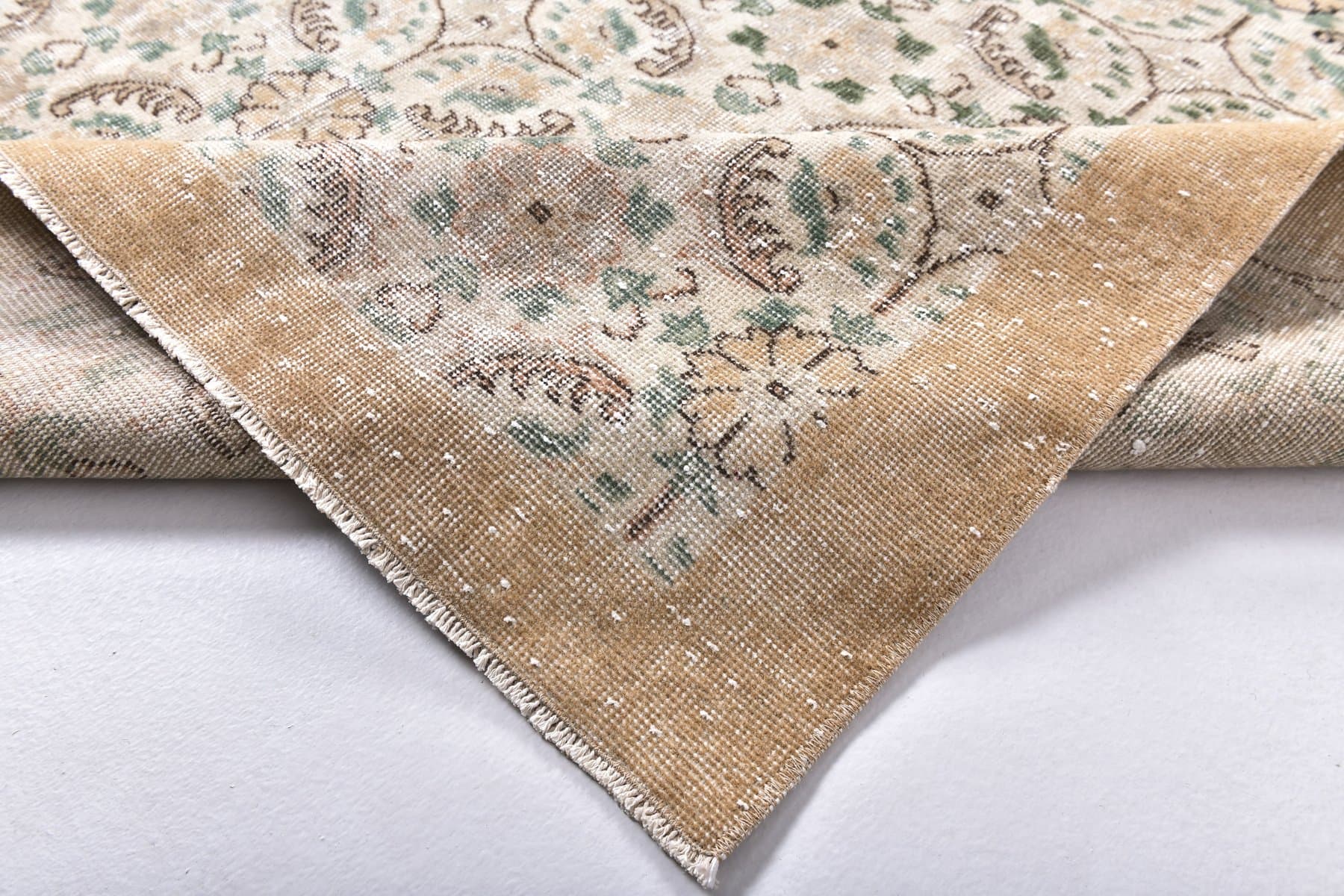 Dywan 202x313 cm, beżowy, wełna, Turcja, lata 70. - 212209