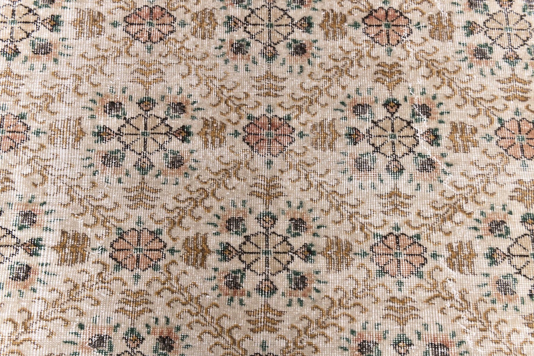 Dywan 196x293 cm, beżowy, wełna, Turcja, lata 70. - 212160