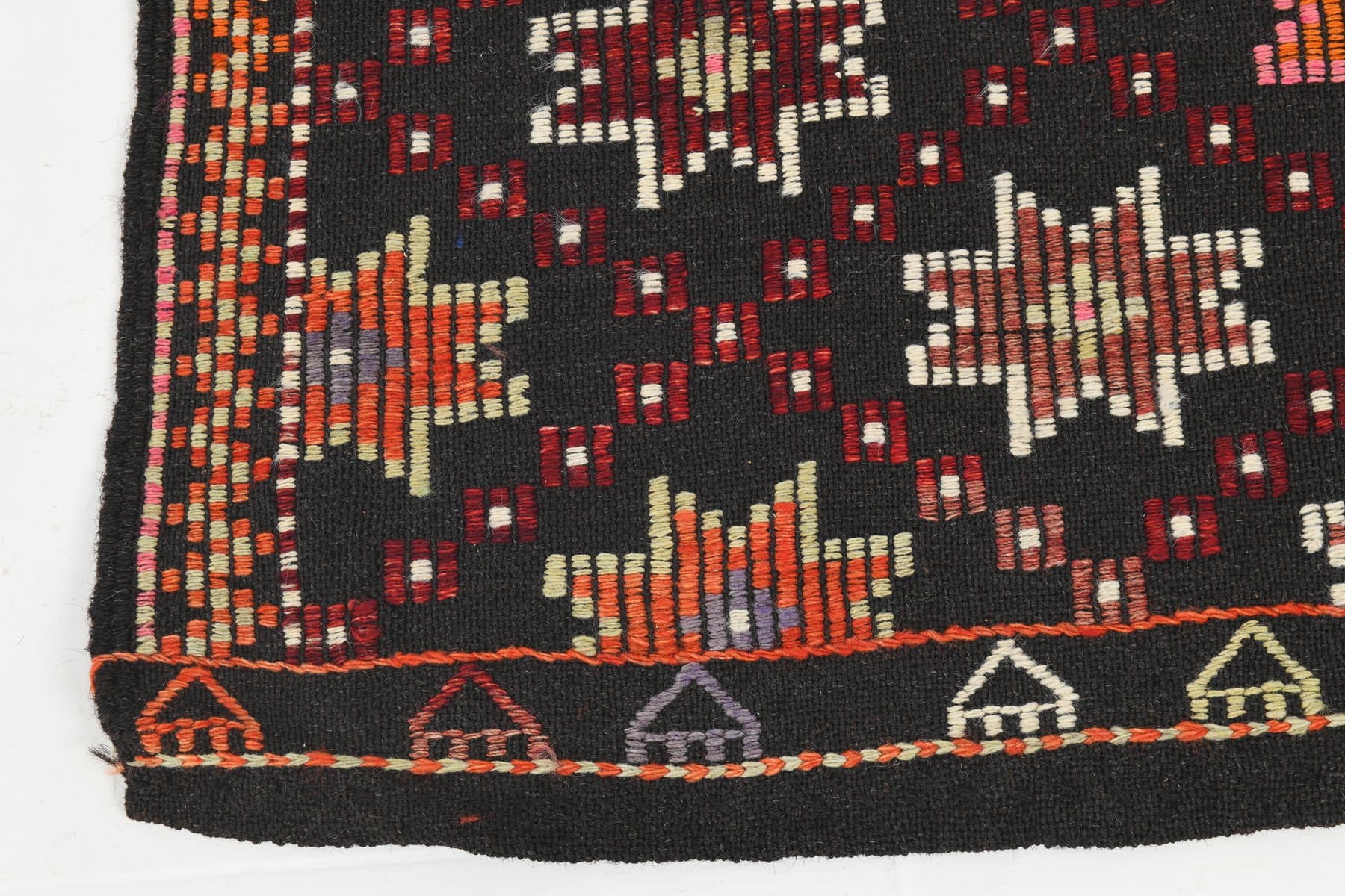 Kilim Rug 184x286 cm, brown, red, wool, Turkey, 1960s - 212609